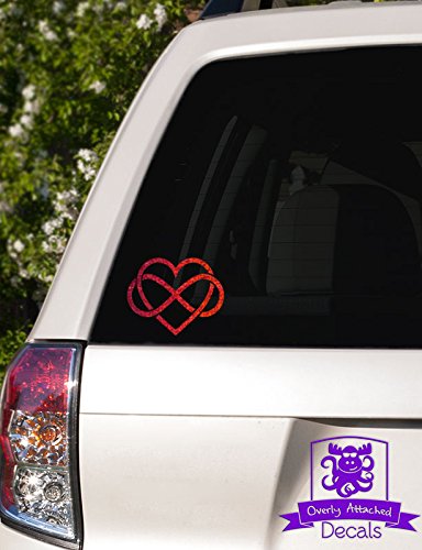 Heart with Infinity Knot Vinyl Decal - 4