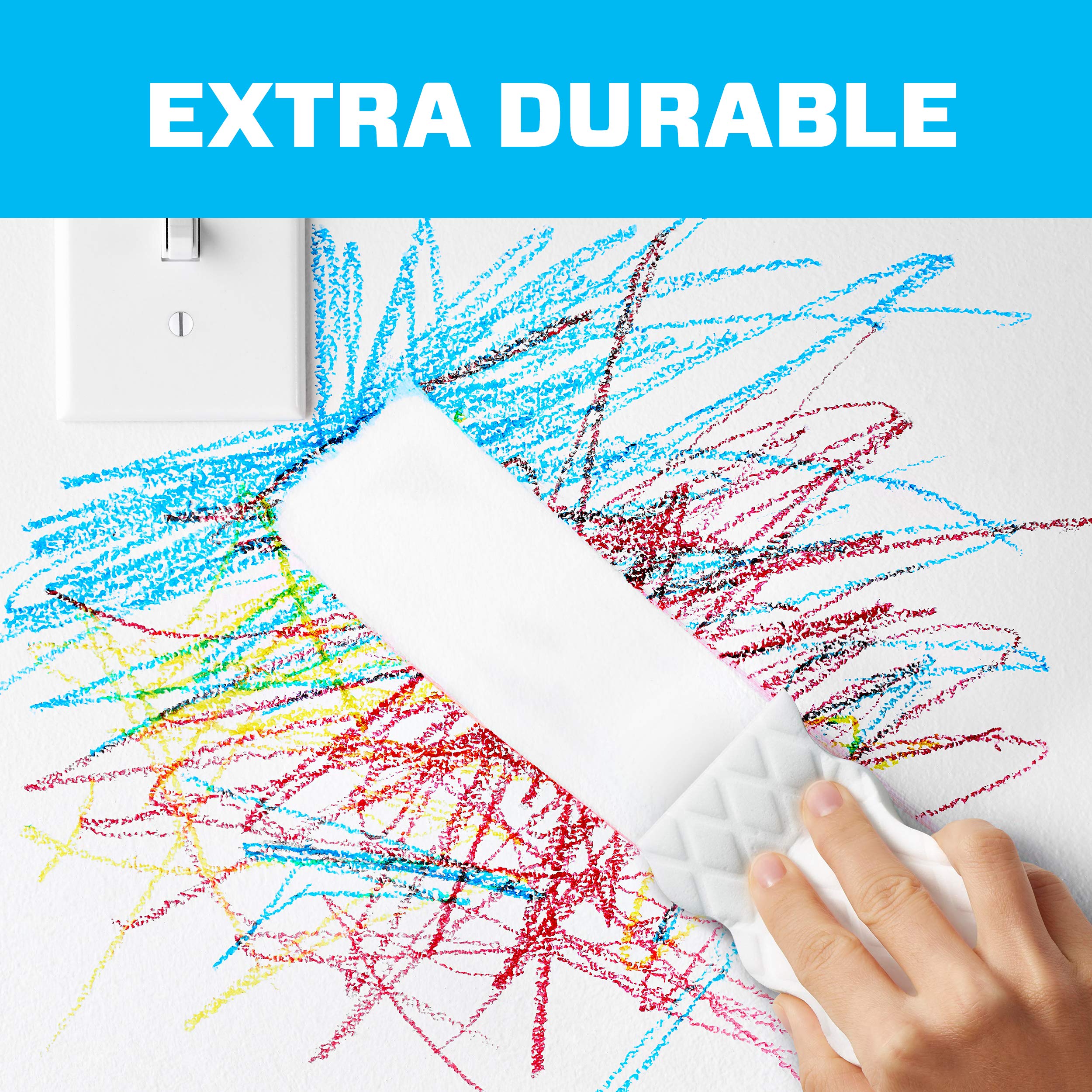 Mr. Clean Magic Eraser Sponge Variety Pack - 6ct Multi-Purpose Cleaning Pads for Kitchen, Bathroom, Walls & More - Heavy Duty Stain Remover for Tough Messes