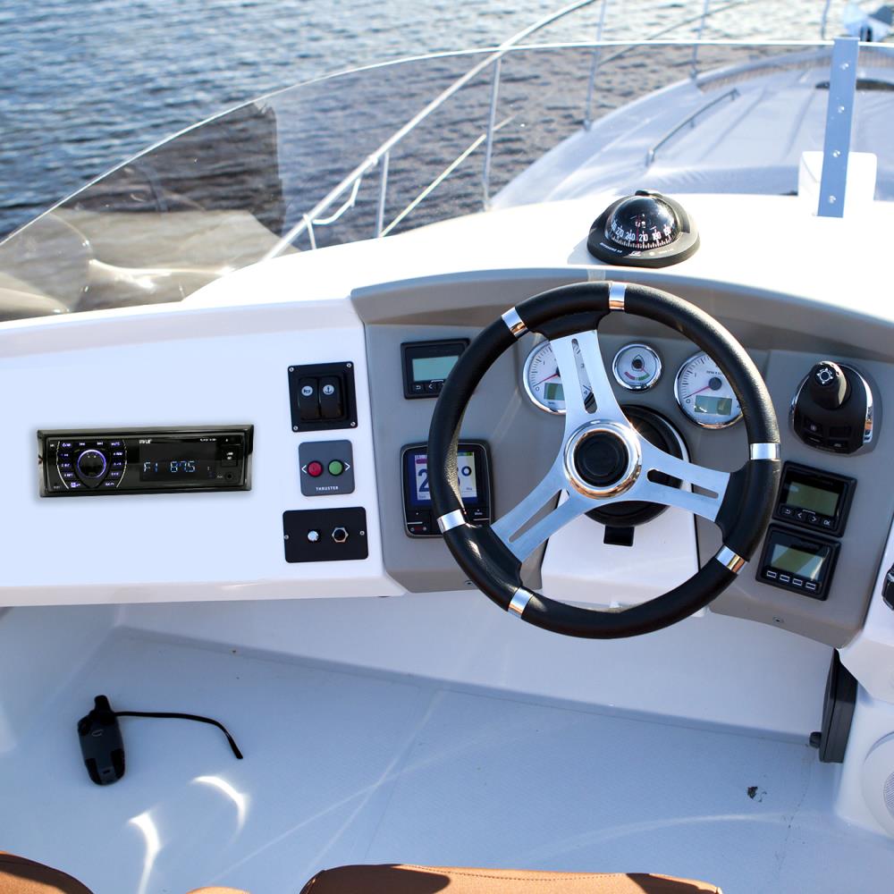 Waterproof Marine Bluetooth MP3 Radio Receiver - Wireless Audio Streaming for Boats, Yachts & Outdoor Adventures