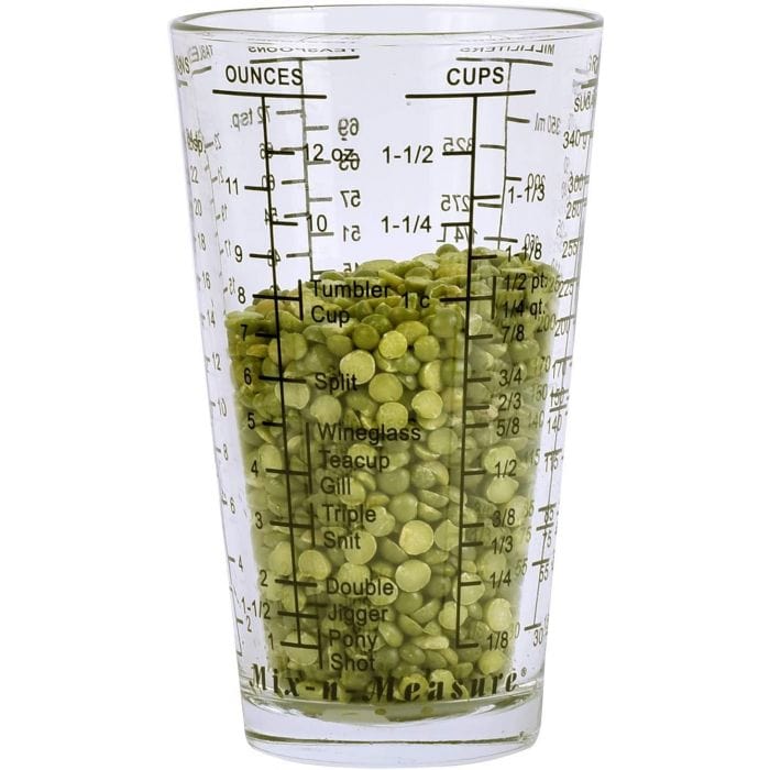 Kolder Glass Measuring Cup with Spout - 2 Cup (16 oz) Liquid Measuring Cup for Baking, Cooking, and Mixing - Microwave & Dishwasher Safe