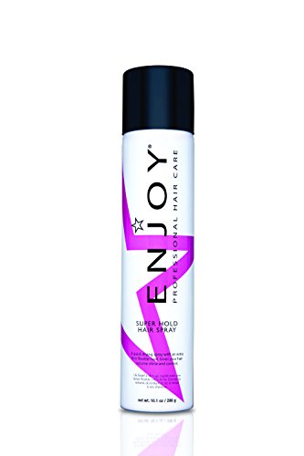 ENJOY Super Strong Hold Hair Spray (10.1 oz) - Long Lasting Hairspray for Shiny, Frizz-Free Hair - Perfect for Weddings, Parties & Everyday Styling