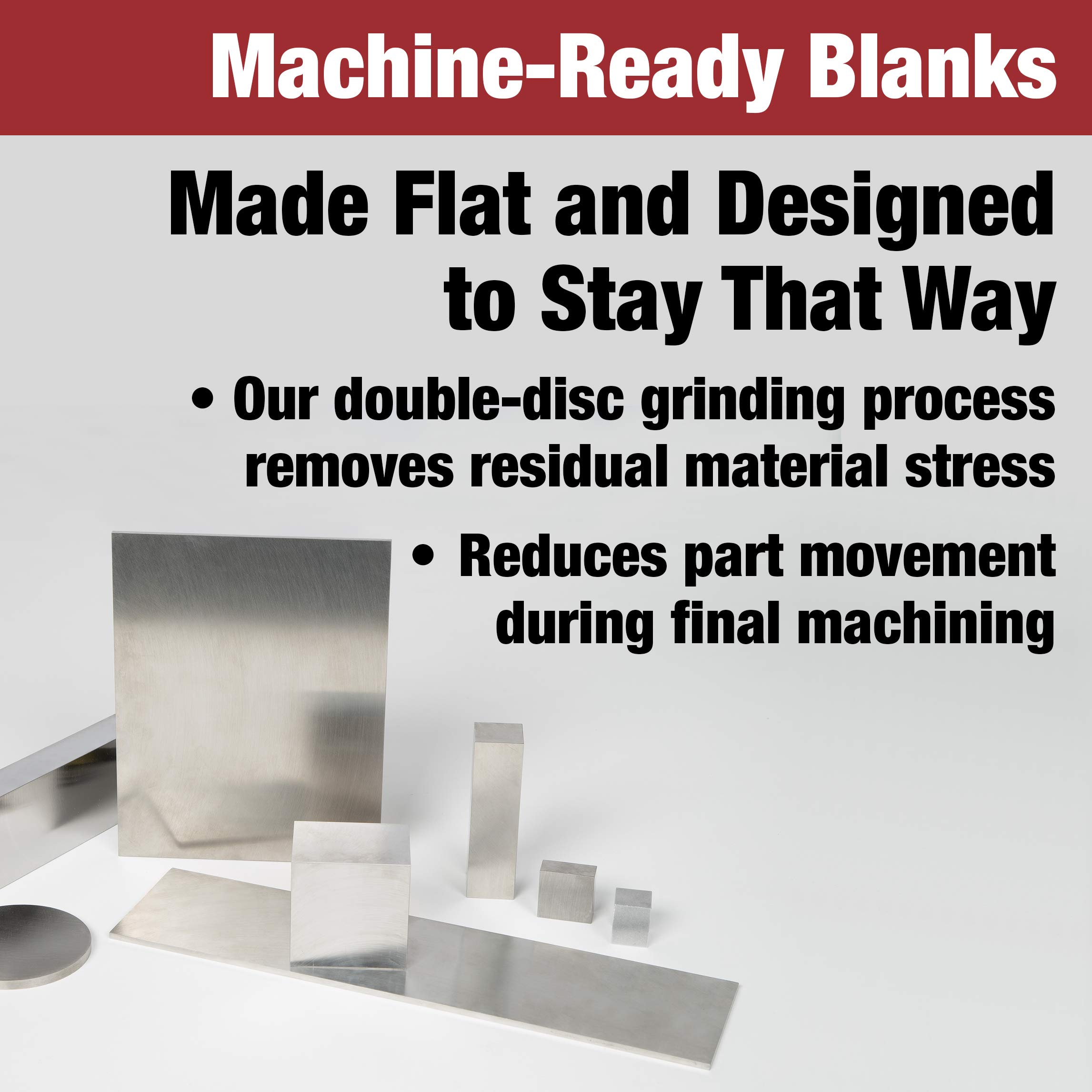 TCI Precision Metals 6061 Aluminum Sheets and Plates - 1.000