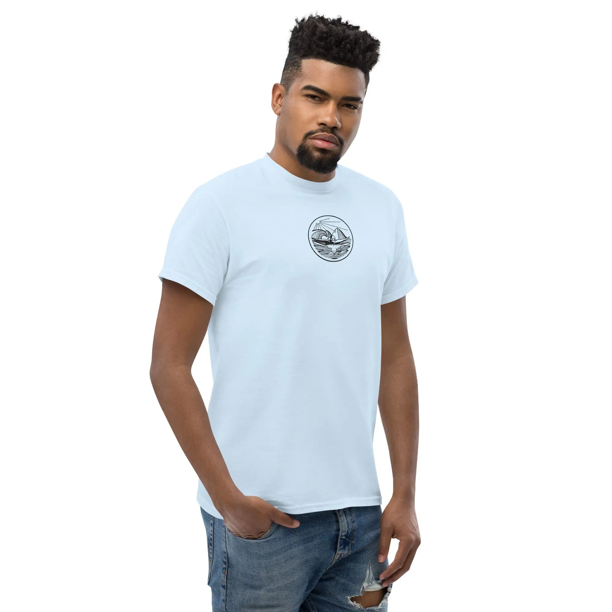 Designer Mountain Swimmer Graphic T-Shirt - Unisex Casual Tee for Men & Women | Perfect for Outdoor Adventures, Beach Trips, and Streetwear Fashion