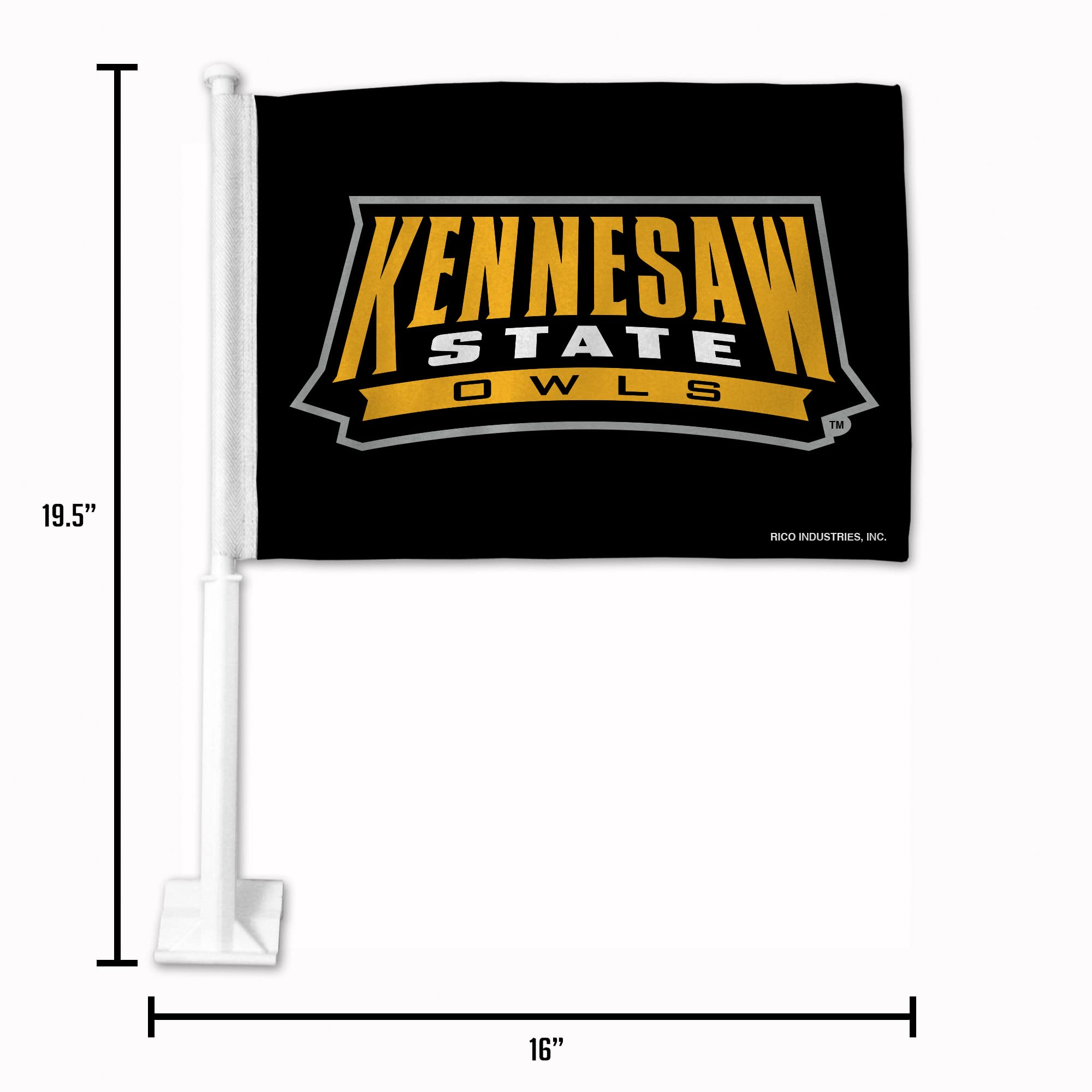 NCAA Double-Sided Car Flag - Durable Team Spirit Accessory for Game Day
