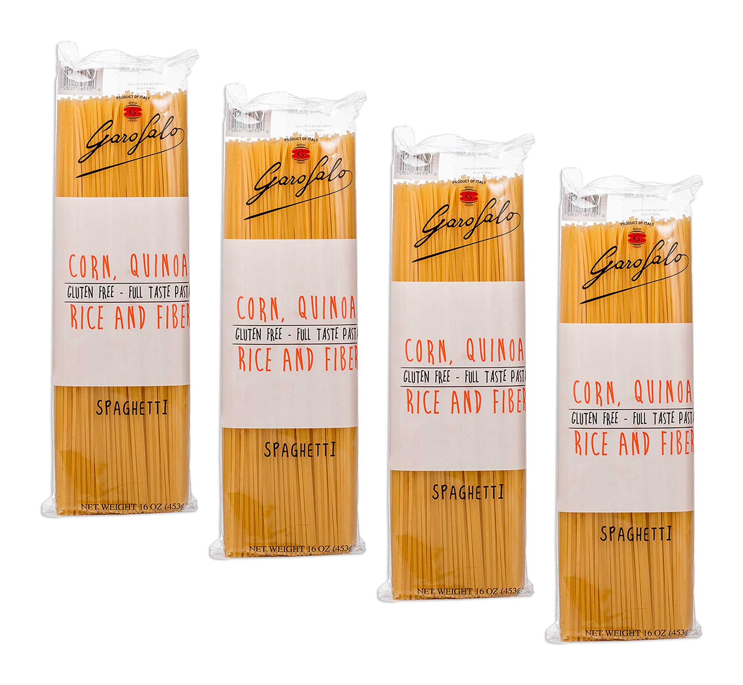 Garofalo Gluten Free Spaghetti Pasta - 12 oz (4 Pack) | Organic Wheat Alternative | Perfect for Italian Dishes, Family Dinners & Healthy Meal Prep