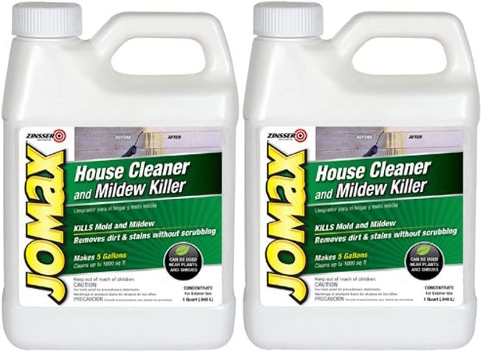 Jomax House Cleaner & Mildew Killer - Powerful Mold Remover for Bathrooms, Kitchens & Outdoor Surfaces - Eliminates Stains & Prevents Regrowth