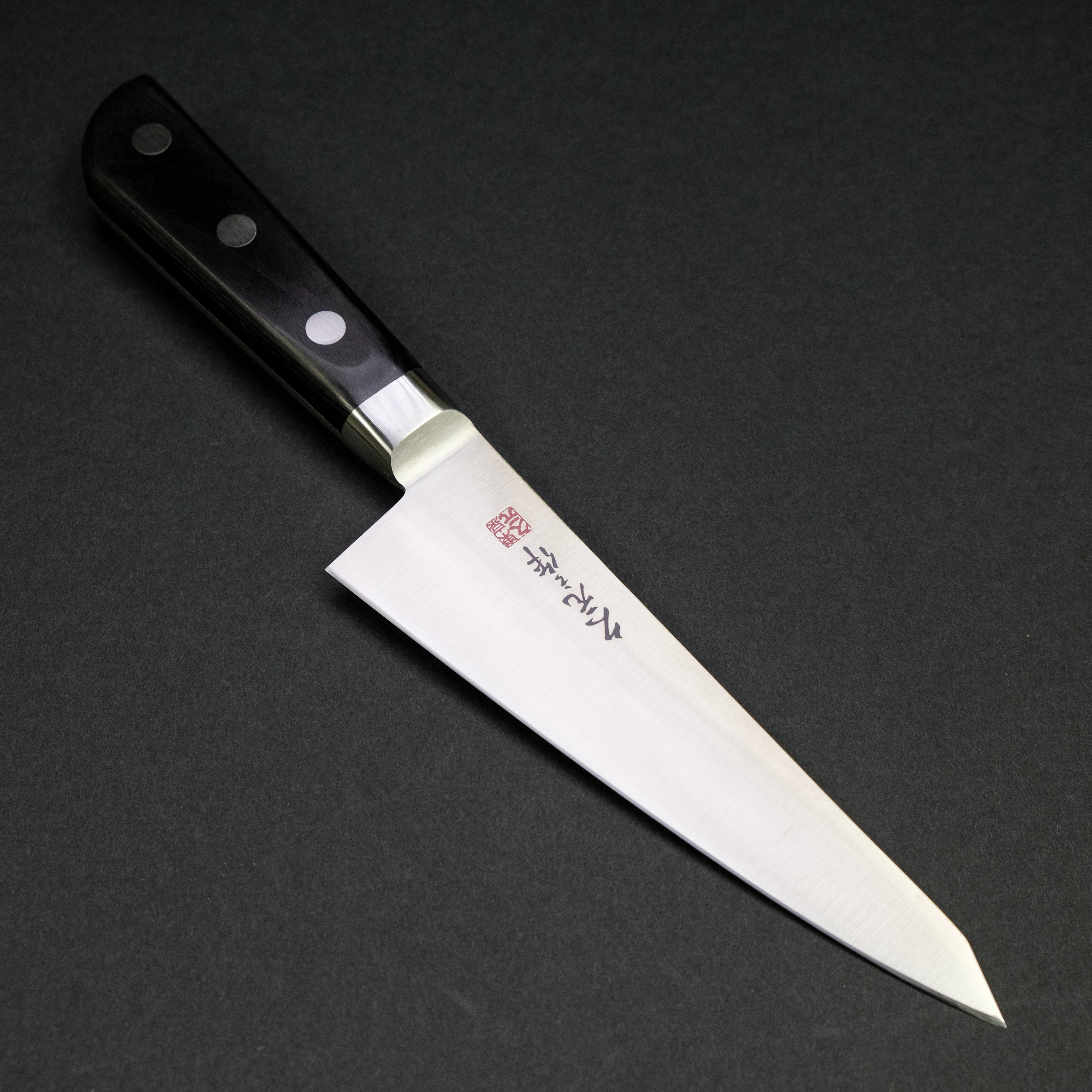 Morihei Hisamoto INOX Honesuki 150mm Japanese Boning Knife with Pakka Wood Handle - Perfect for Poultry, Meat, and Fish Butchering