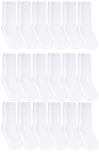 Women 36 Pack White Crew