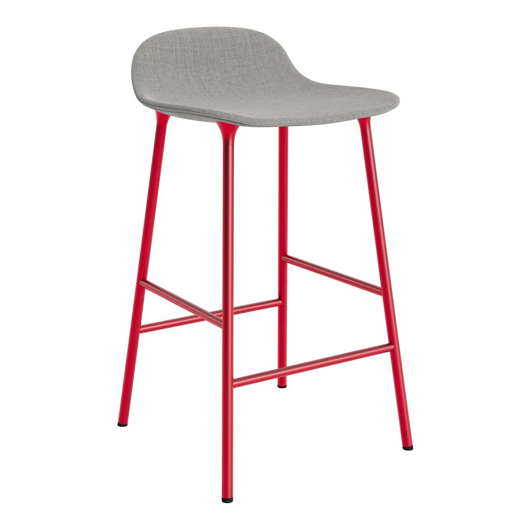 Modern Form Counter Stool with Sturdy Metal Legs & Comfortable Upholstered Seat - Perfect for Kitchen Islands, Breakfast Bars & Home Decor