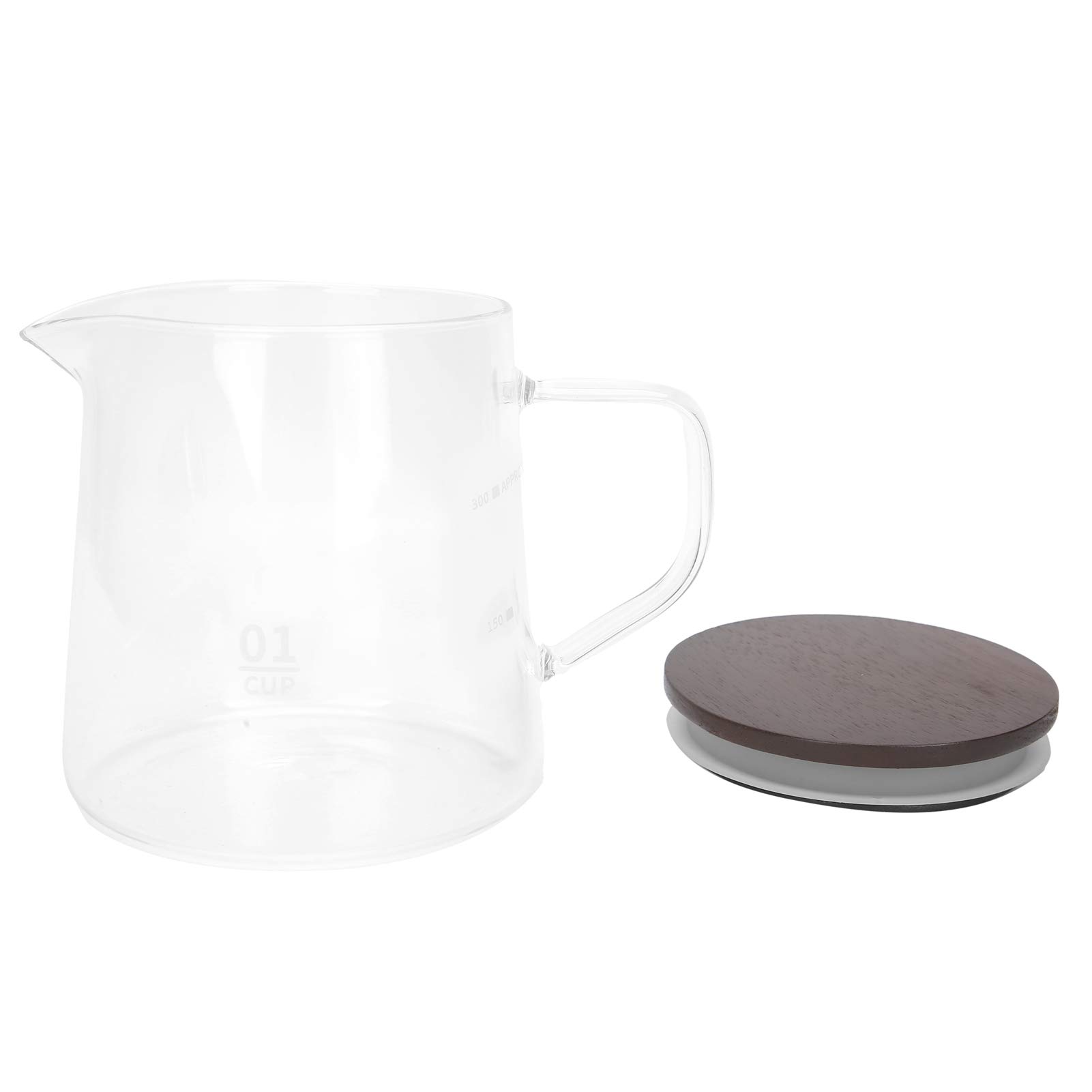 Heat-Resistant Borosilicate Glass Coffee Pot with Lid - Perfect for Tea, Milk & Juice