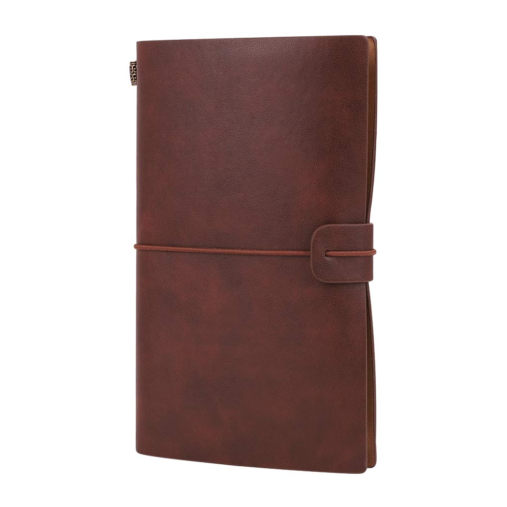 Premium A6 Leather Travelers Notebook - Blank Sketchbook & Journal for Artists, Writers, Students | Perfect for Travel Diary, Creative Sketching, Note Taking & Journaling