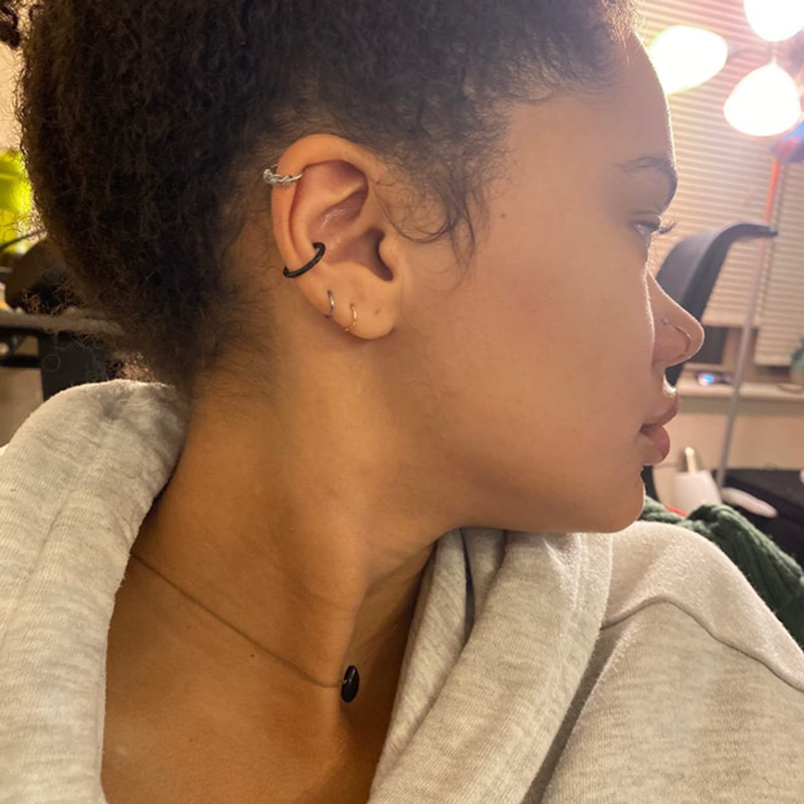 EPIRORA 925 Sterling Silver Hoop Earrings Set - 3 Pairs Small Cartilage Hoops for Women & Men, Hypoallergenic Tragus, Nose & Lip Rings | Perfect for Everyday Wear, Gifts & Body Piercing Jewelry
