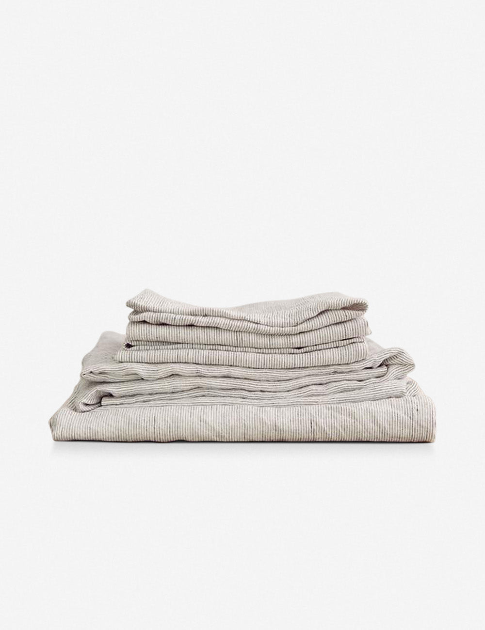 Premium European Flax Linen Sheet Set - Breathable & Soft Bedding by Cultiver | Perfect for All-Season Comfort in Master Bedroom, Guest Room & Vacation Homes