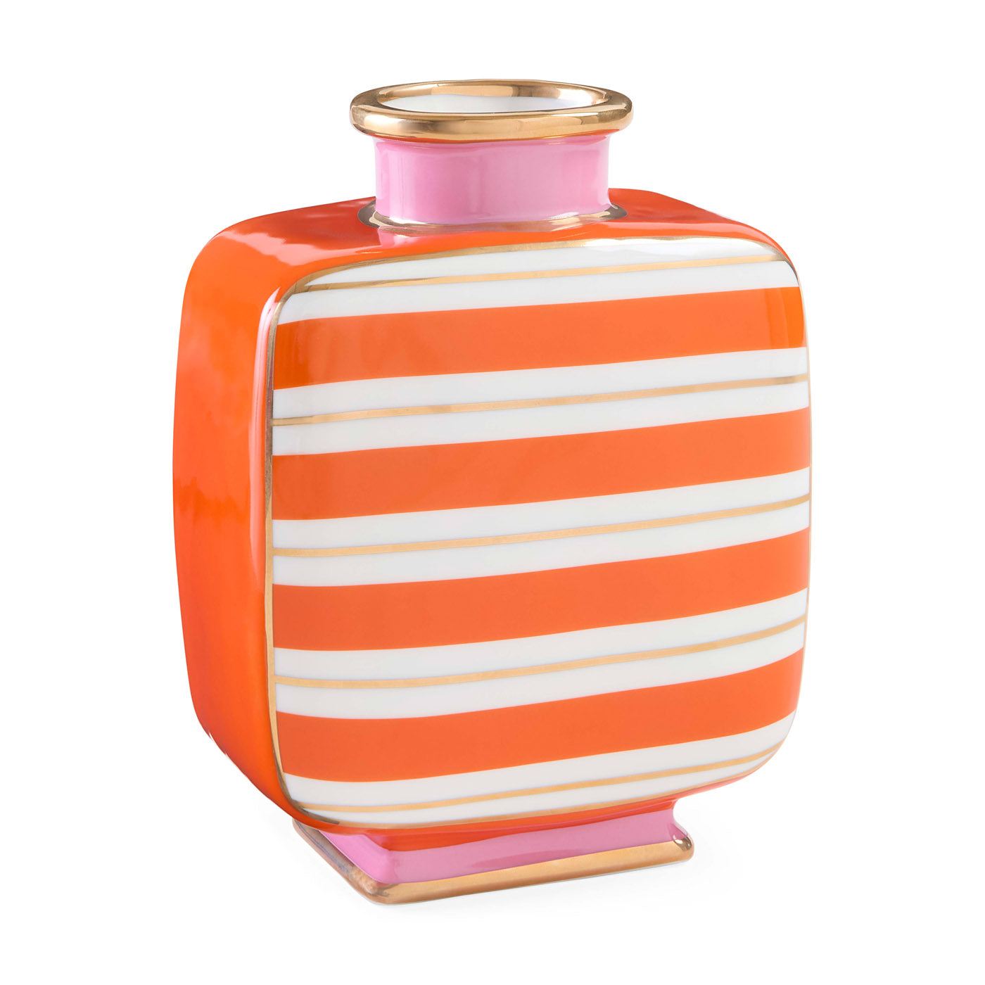 Portofino Square Glass Vase - Modern Home Decor for Flowers, Centerpiece, and Tabletop Display - Perfect for Weddings, Living Room, and Office Decor