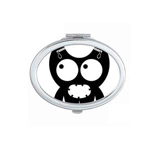 DIYthinker Universe Alien Monster Creature Mirror - Portable Folding Double-Sided Makeup Mirror for Travel, Home & Cosmetics (Handheld Compact Design)
