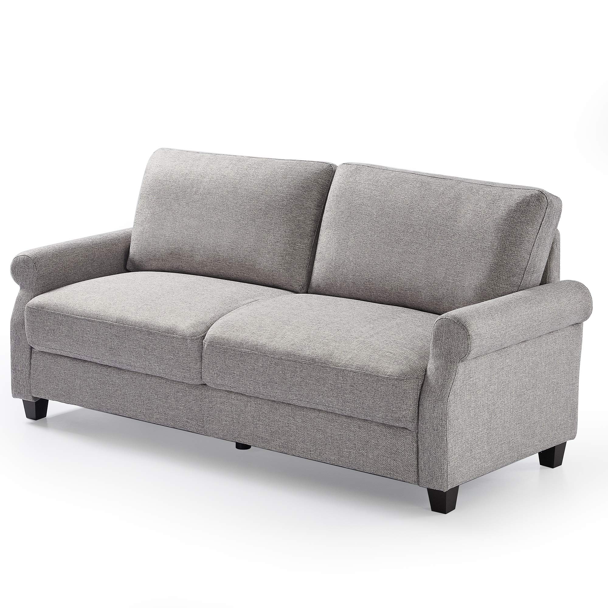 ZINUS Josh Sofa Couch - Easy Tool-Free Assembly, Soft Grey Fabric, Modern Living Room Furniture for Small Spaces & Apartments