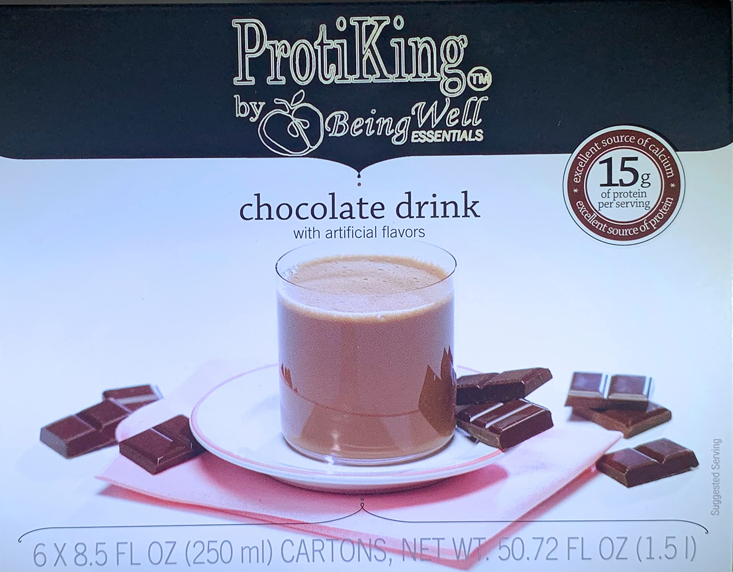 Proti King Anytime Ready to Drink Chocolate Protein Shake - 24 Servings for Muscle Recovery, Weight Management & On-the-Go Nutrition | Gym, Workout, Office & Travel Essential