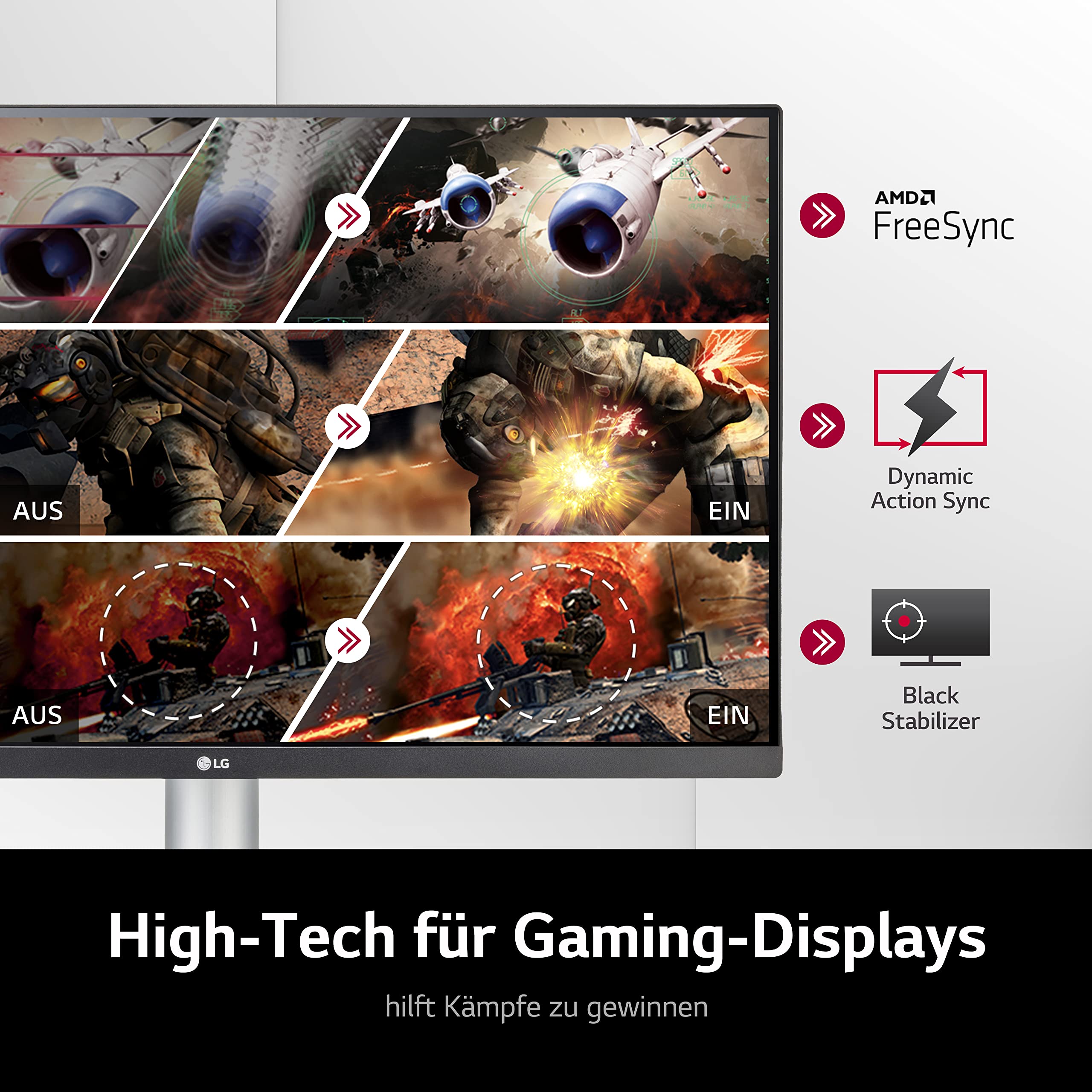LG 27UP650P-W 27 Inch 4K UHD Monitor (3840x2160) with IPS Panel, 95% DCI-P3, HDR10, AMD FreeSync, VESA DisplayHDR 400 - White - Perfect for Graphic Design, Video Editing & Gaming