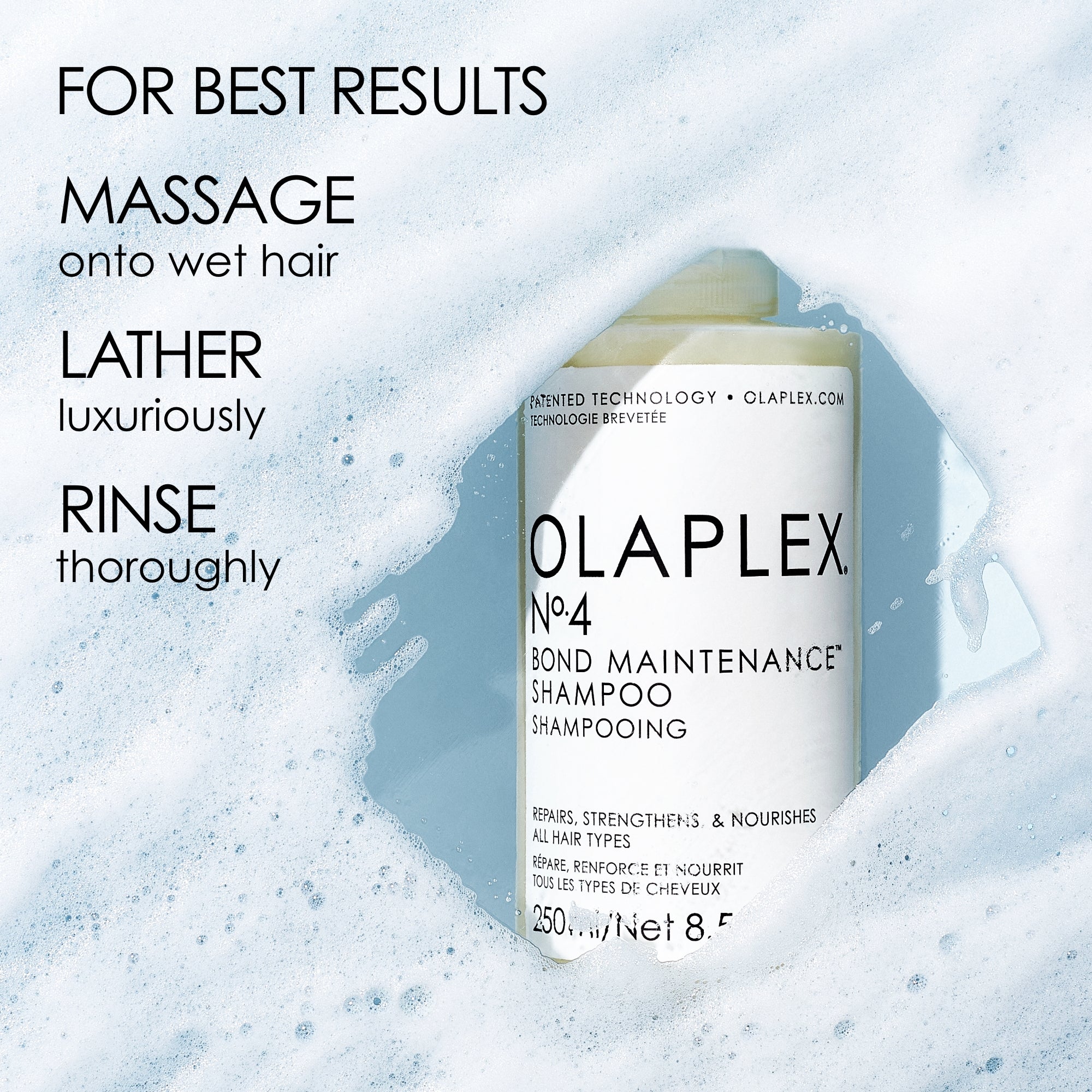 Olaplex No.4 Bond Maintenance Shampoo - Repair & Strengthen Damaged Hair - Sulfate-Free Color Safe Shampoo for Dry, Brittle Hair - Perfect for Salon-Quality Hair Care at Home