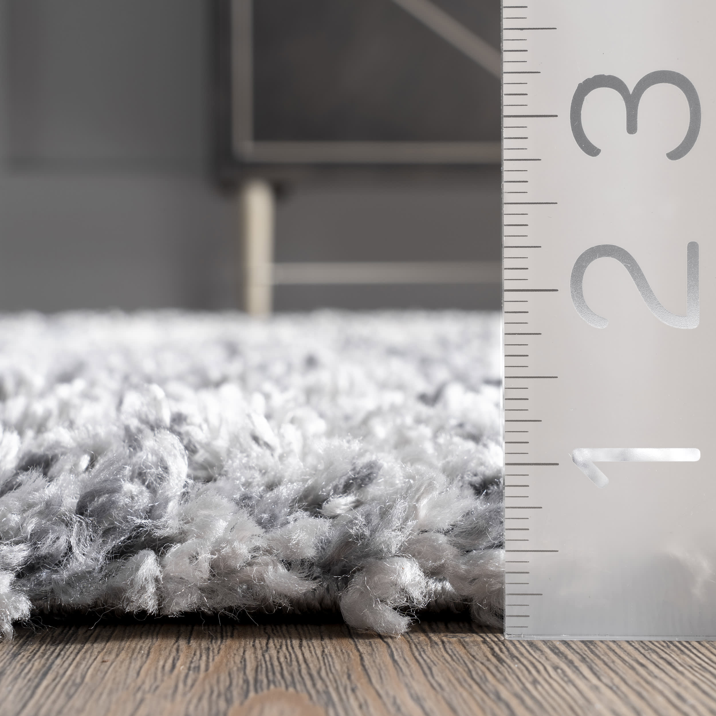 Diamond Totem Shag with Tassels Area Rug - Soft Plush Grey Carpet for Living Room, Bedroom & Nursery | Boho Chic Home Decor
