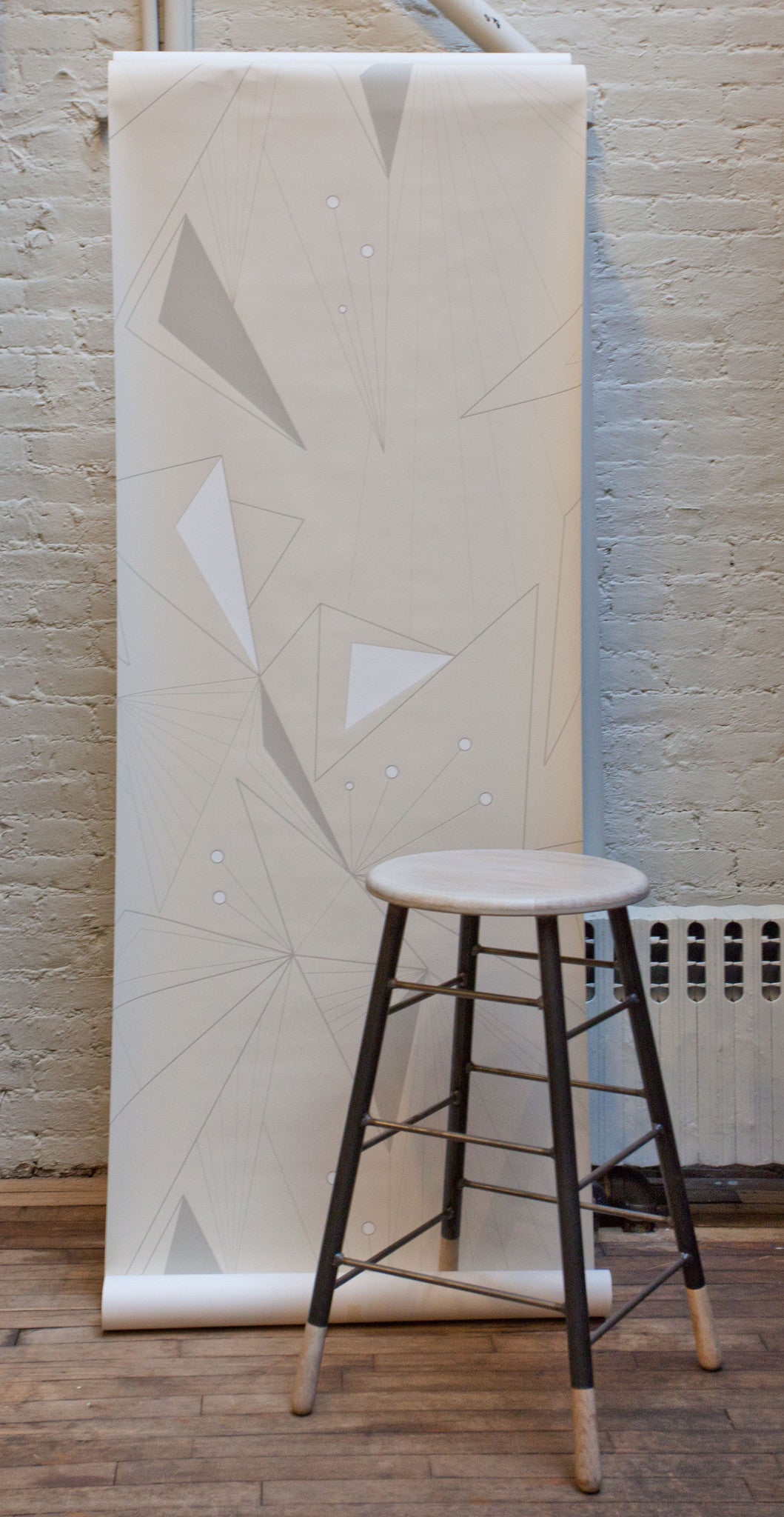 DecoPrism White & Stone Snow Wallpaper - Peel & Stick Removable Wallpaper for Bedroom, Living Room, Office Decor