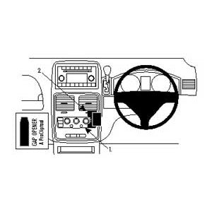 ClicOn No Holes Dashboard Mount for Chrysler Voyager 2012-2014 - Secure Phone Holder for Hands-Free Driving & GPS Navigation