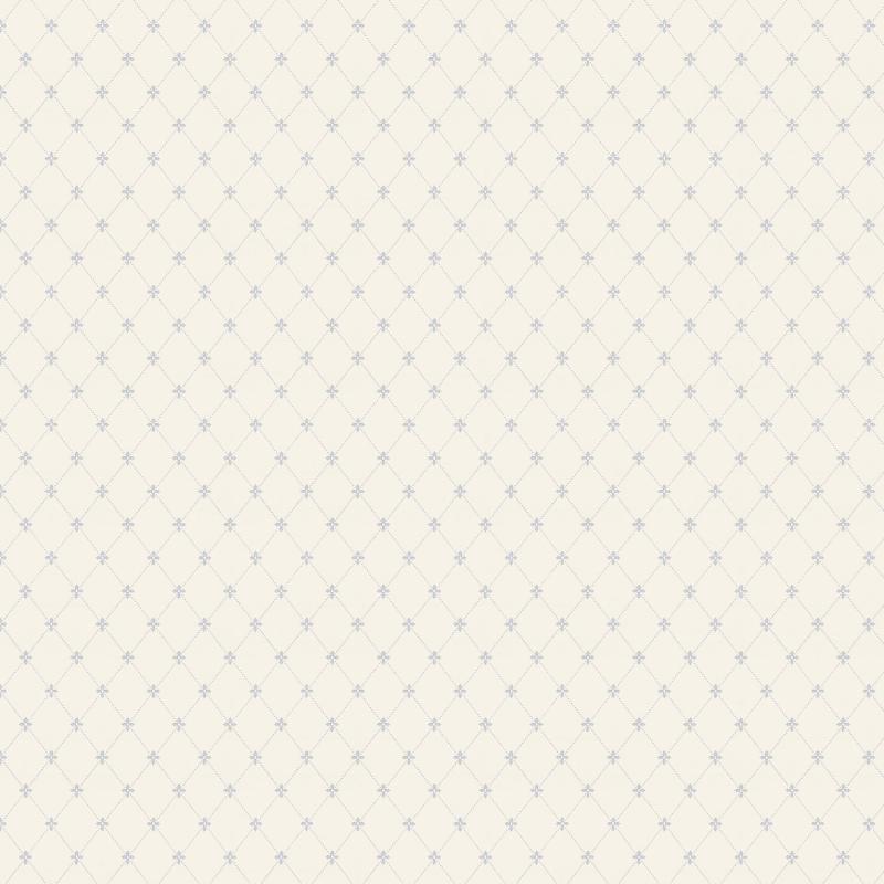 Lim & Handtryck Wallpaper - Filip's Castle White/Blue - Premium Scandinavian Design for Living Room, Bedroom, and Home Decor
