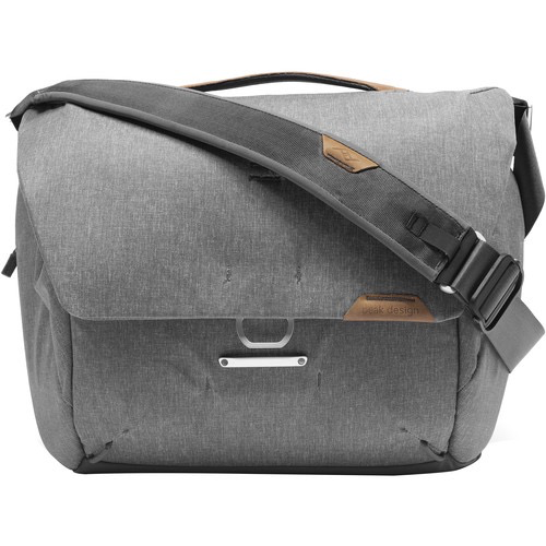 Peak Design Everyday Messenger Bag 13L v2 - Lightweight Durable Camera & Laptop Bag for Photographers & Commuters (Ash) - Perfect for Travel, Work & Everyday Use