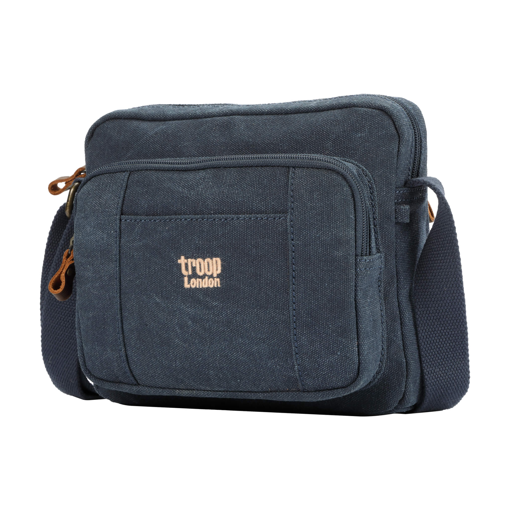 Troop London Classic Canvas Crossbody Bag for Women & Men - Stylish & Durable Shoulder Bag for Travel, Work & Everyday Use