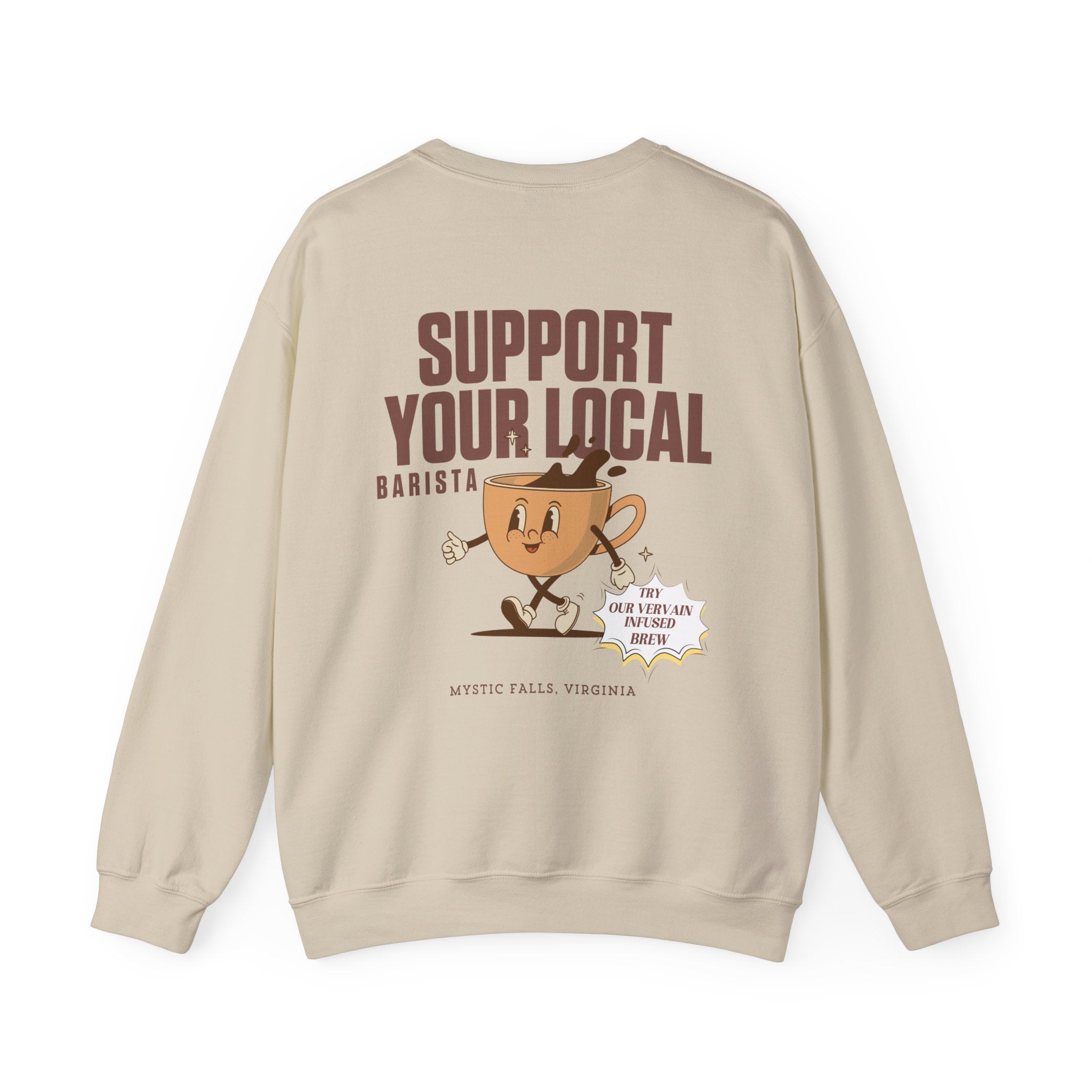 Bonnie's Beanery Women's Crewneck Sweatshirt - Cozy Casual Pullover for Everyday Wear, Coffee Lovers Gift, Lounge & Outfit Essential