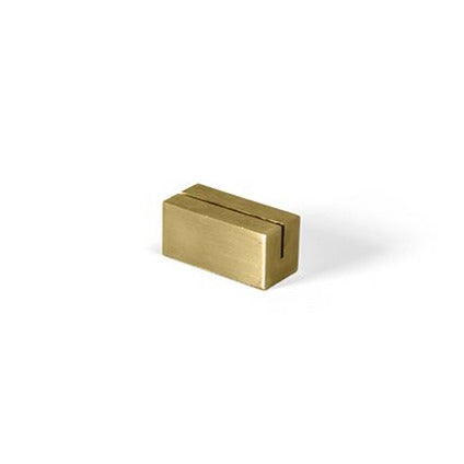 Stainless Steel FOH Menu Card Holder - 1.5 x 0.75 x 0.75 Inches - Pack of 12 - Perfect for Restaurants, Cafes, and Tabletop Displays