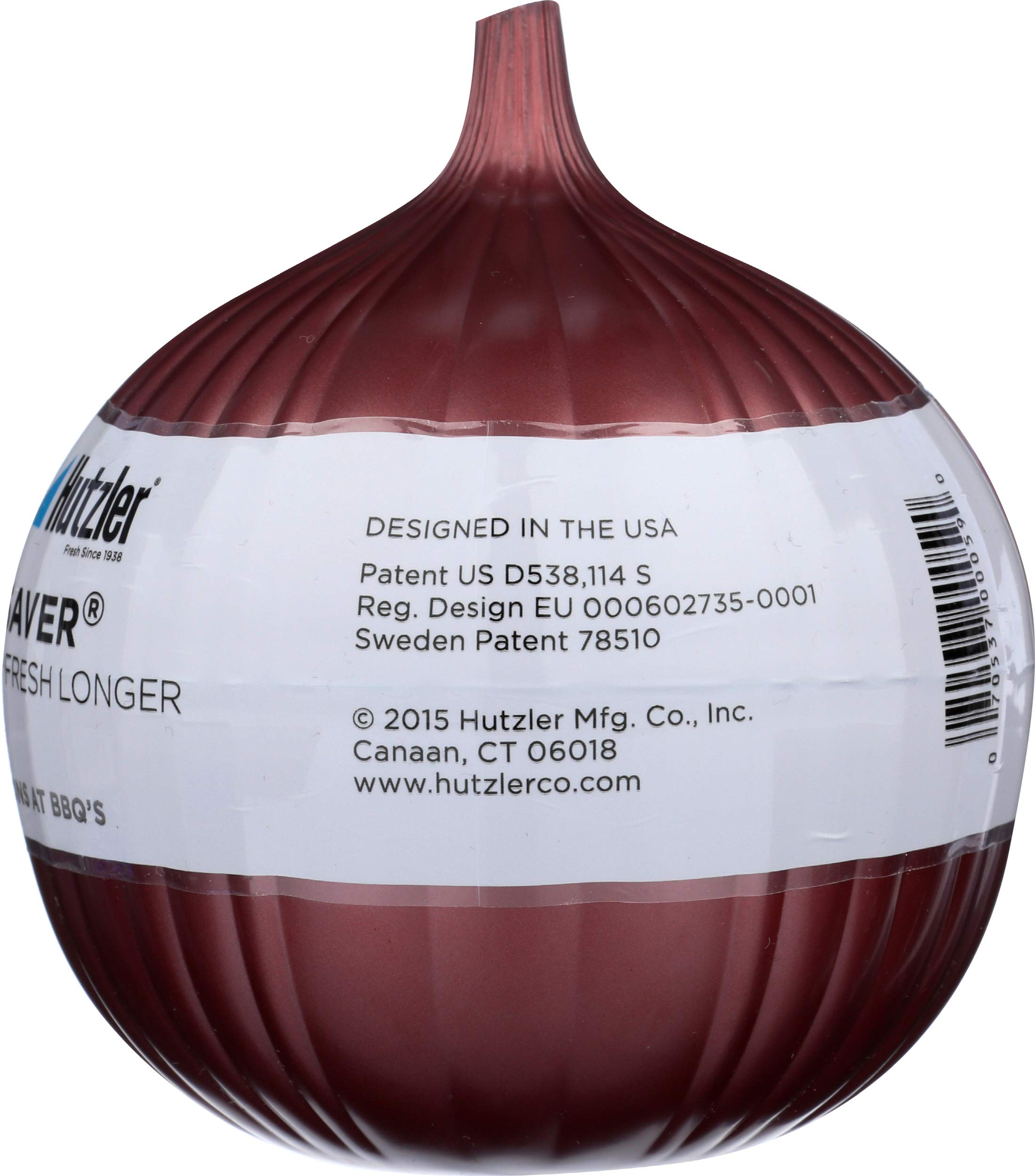 Hutzler Red Onion Saver Storage Container - Keep Cut Onions Fresh Longer | Airtight Onion Keeper for Kitchen, Refrigerator & Meal Prep