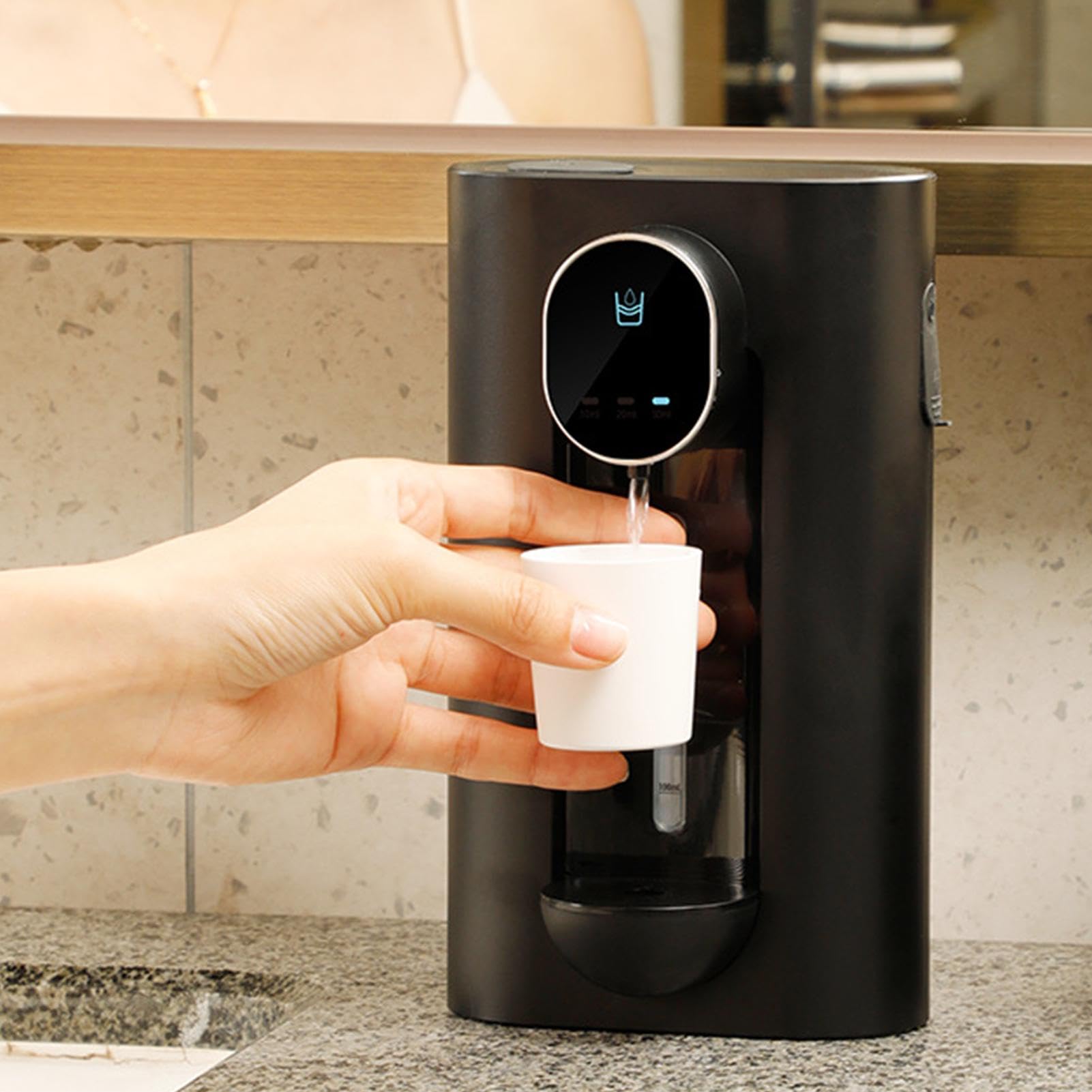 Oldmoom Electric Liquor & Wine Dispenser with 2 Magnetic Cups - 3 Speed Modes, 540ml Capacity for Home Bar, Kitchen, Party & Office Use | Compact Drink Dispenser for Cocktails, Juice & Beverages