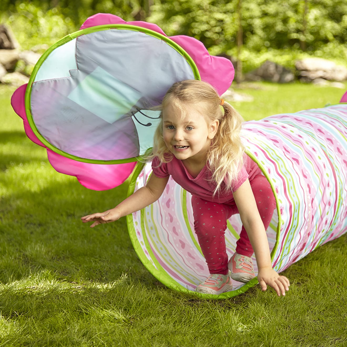 Cutie Pie Butterfly Tunnel - Colorful Kids Play Tent for Indoor & Outdoor Fun - Perfect for Playrooms, Backyards, and Birthday Parties