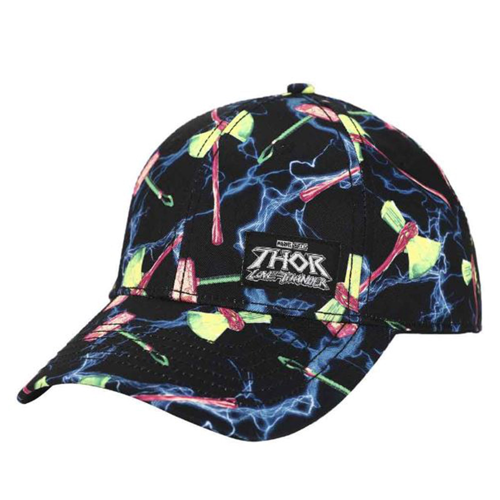 Marvel Thor Hammer & Axe Snapback Cap | Official Bioworld Licensed | Perfect for Cosplay, Comic Con & Marvel Fans