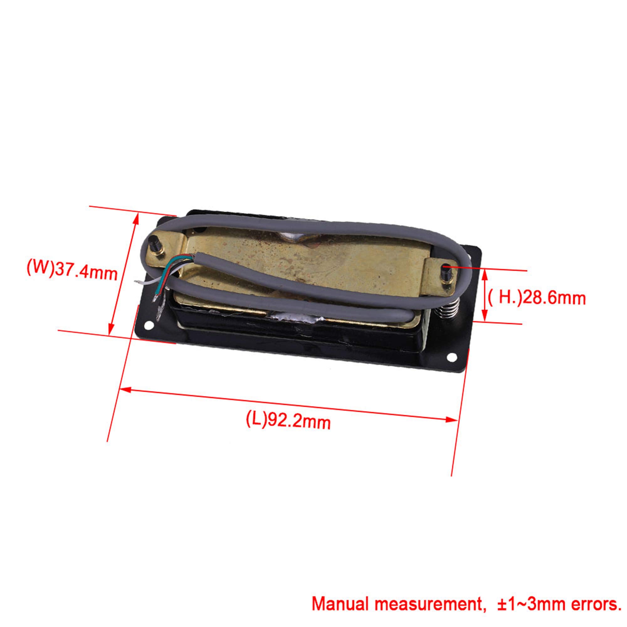 Black Sealed Mini Humbucker Pickup Set for Electric Guitar - 7.2k Resistance - Perfect for Blues, Rock & Jazz Performances