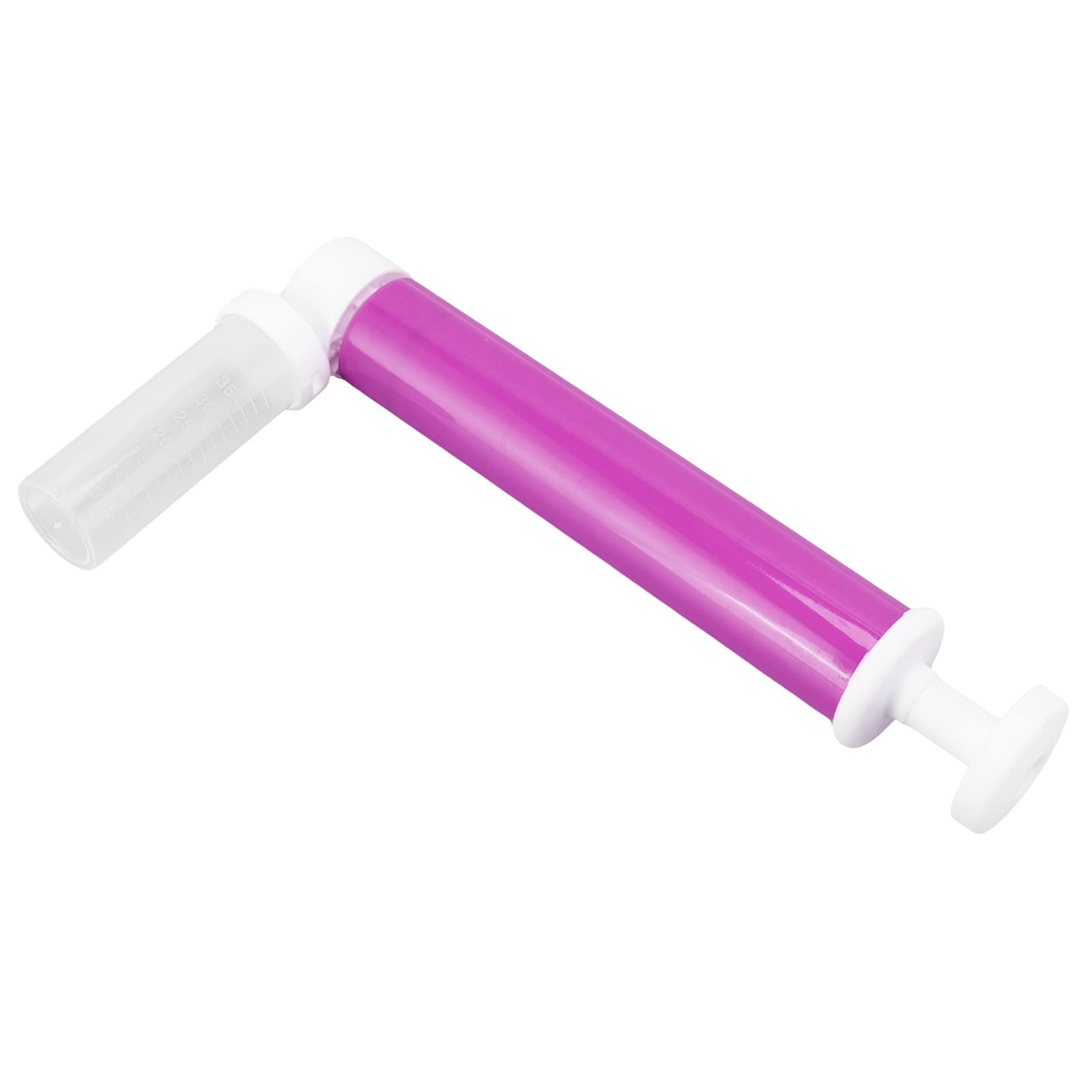 FUWE Manual Cake Decorating Airbrush Kit - Transparent Plastic Tank for Chocolate, Pastry & Cake Decorating - Perfect for Birthday Cakes, Wedding Desserts & Baking Projects (Purple)