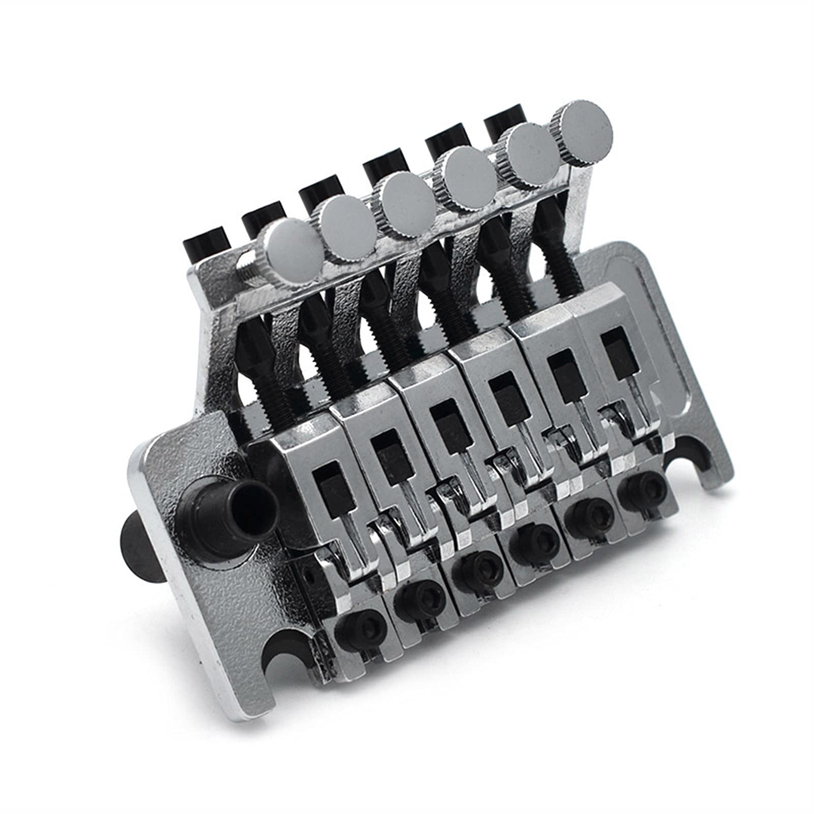 Premium Double Locking Tremolo Bridge for Electric Guitar - Chrome Finish | Enhanced Stability & Tuning | Perfect for Rock, Metal & Shredding Performances