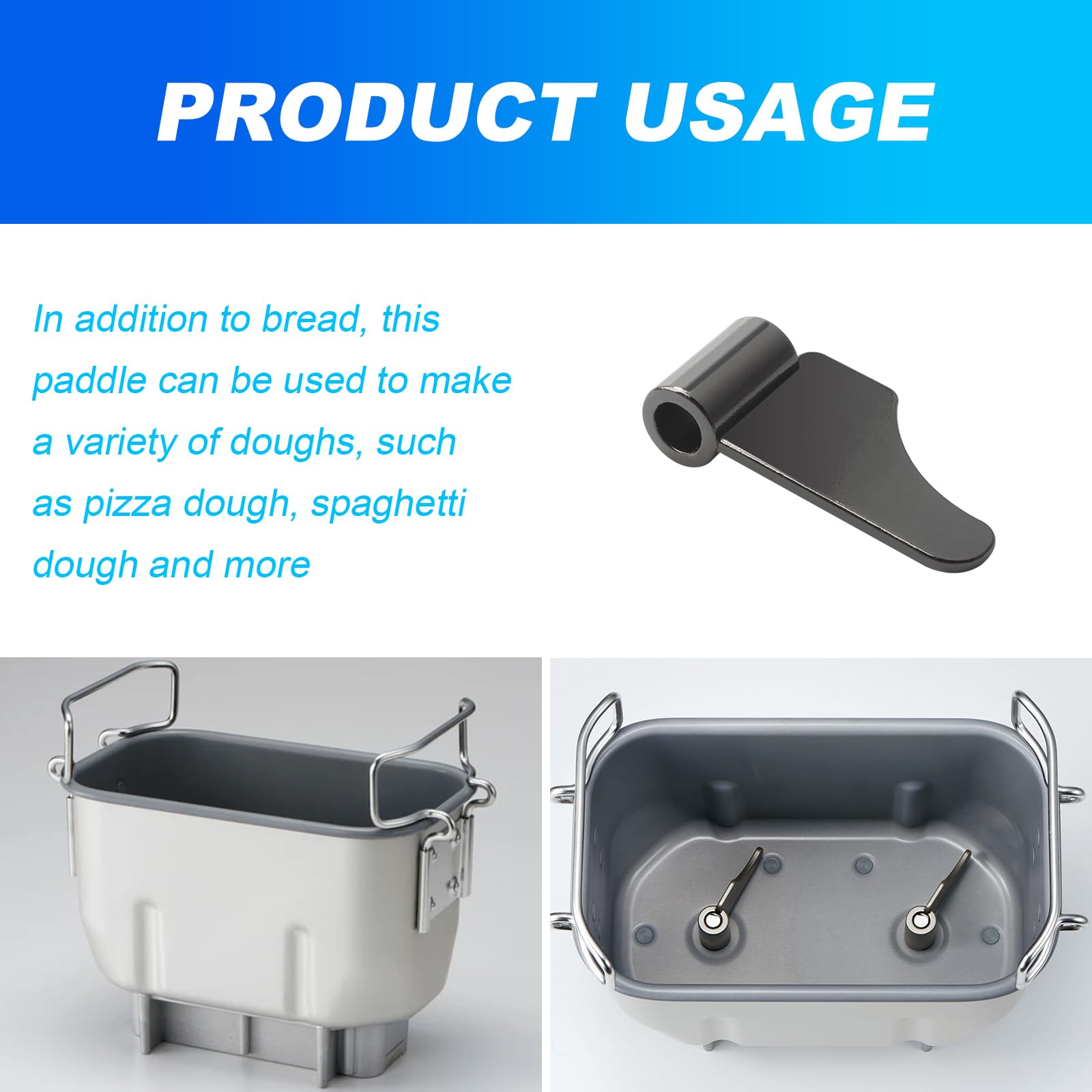 Zojirushi BB-PAC20 Bread Machine Kneading Paddle Replacement - Compatible with 8-BBP-P070 Model - Perfect for Homemade Bread, Dough Kneading & Baking at Home