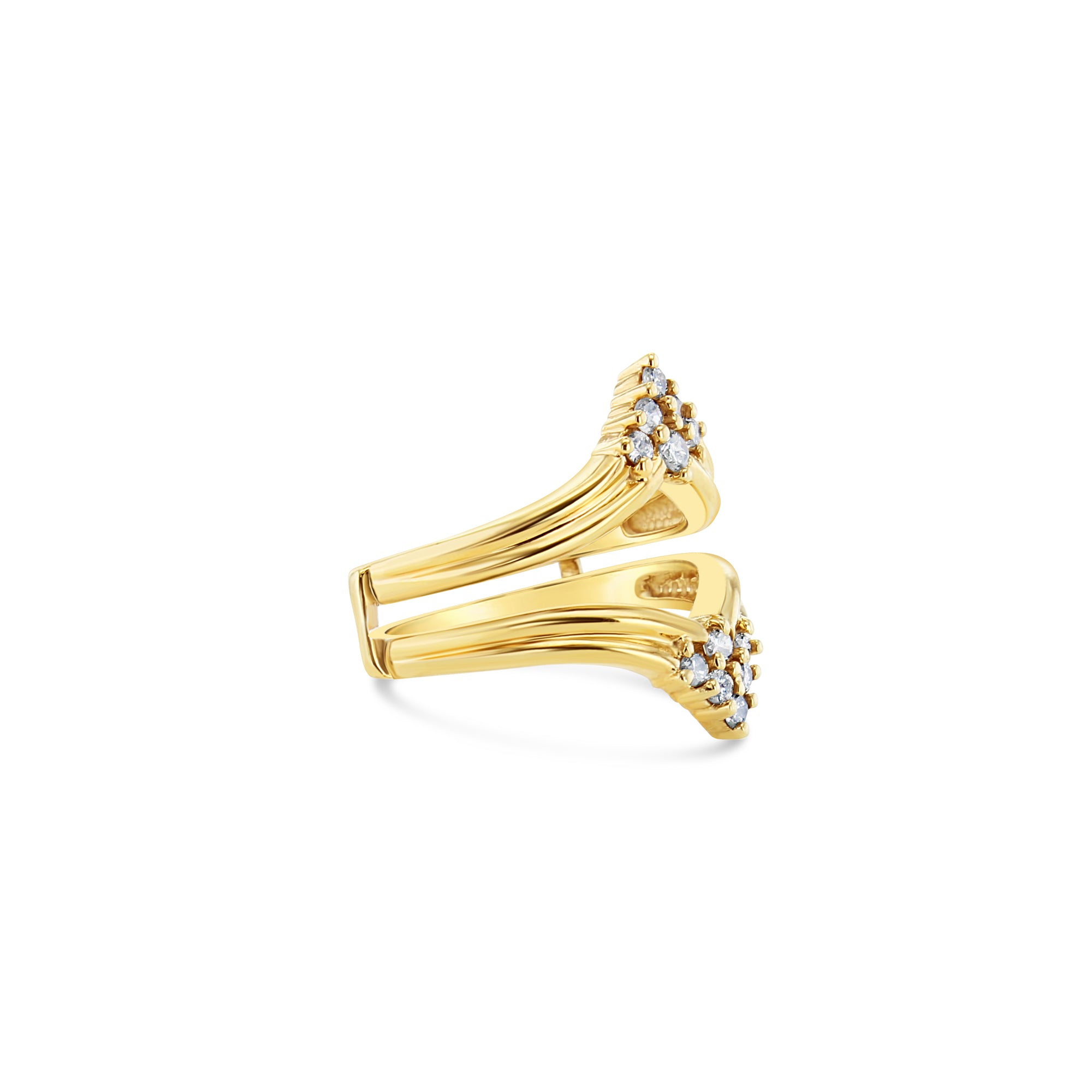 Elegant Diamond Cluster Ring Guard Enhancer - Perfect for Wedding Bands & Engagement Rings | Stackable Jewelry for Special Occasions