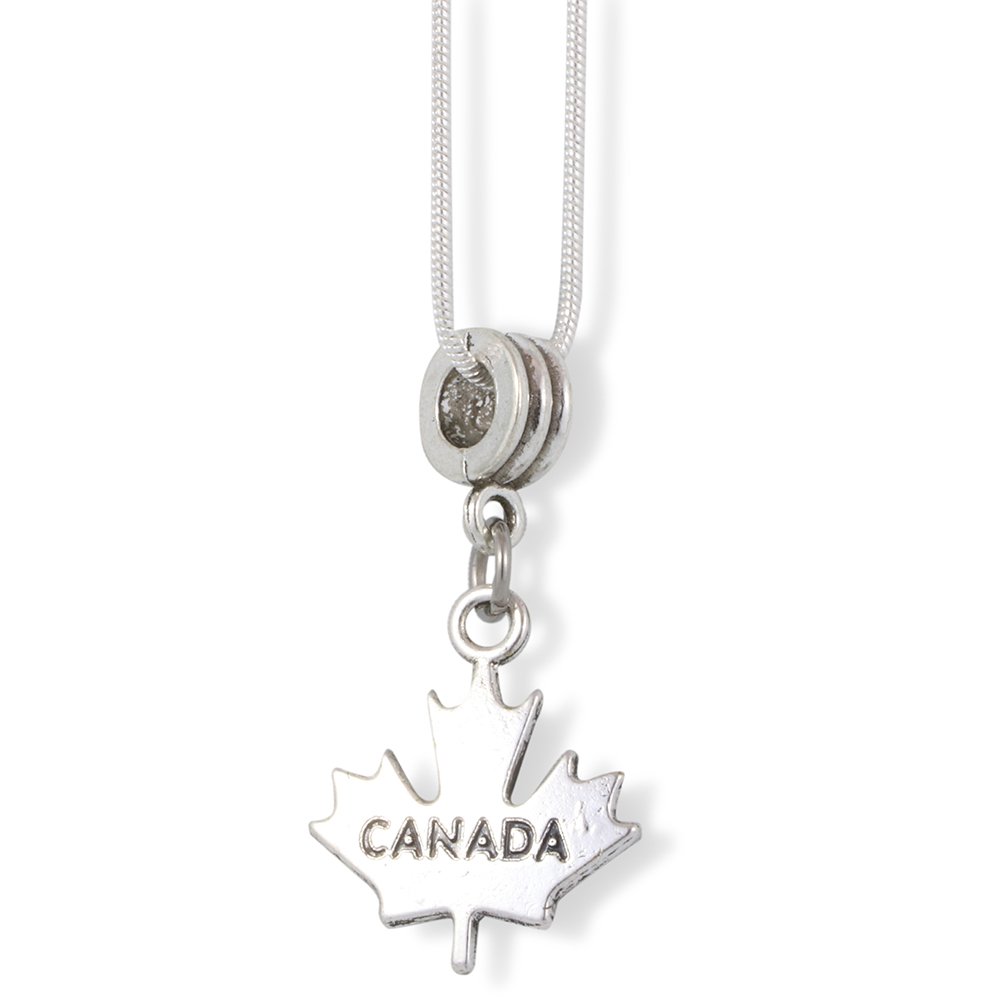 EPJ Canada Maple Leaf Charm Snake Chain Necklace - Elegant Jewelry for Women, Perfect Gift for Canadian Pride & Everyday Wear