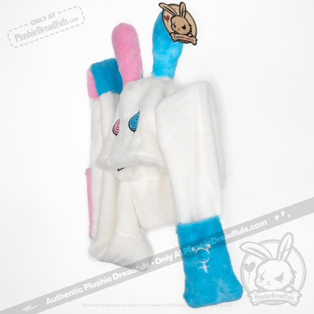 Scoodie Dreadful Gender Dysphoria Rabbit Scarf Hoodie - Cozy Unisex Winter Wear for Anxiety Relief & LGBTQ+ Support