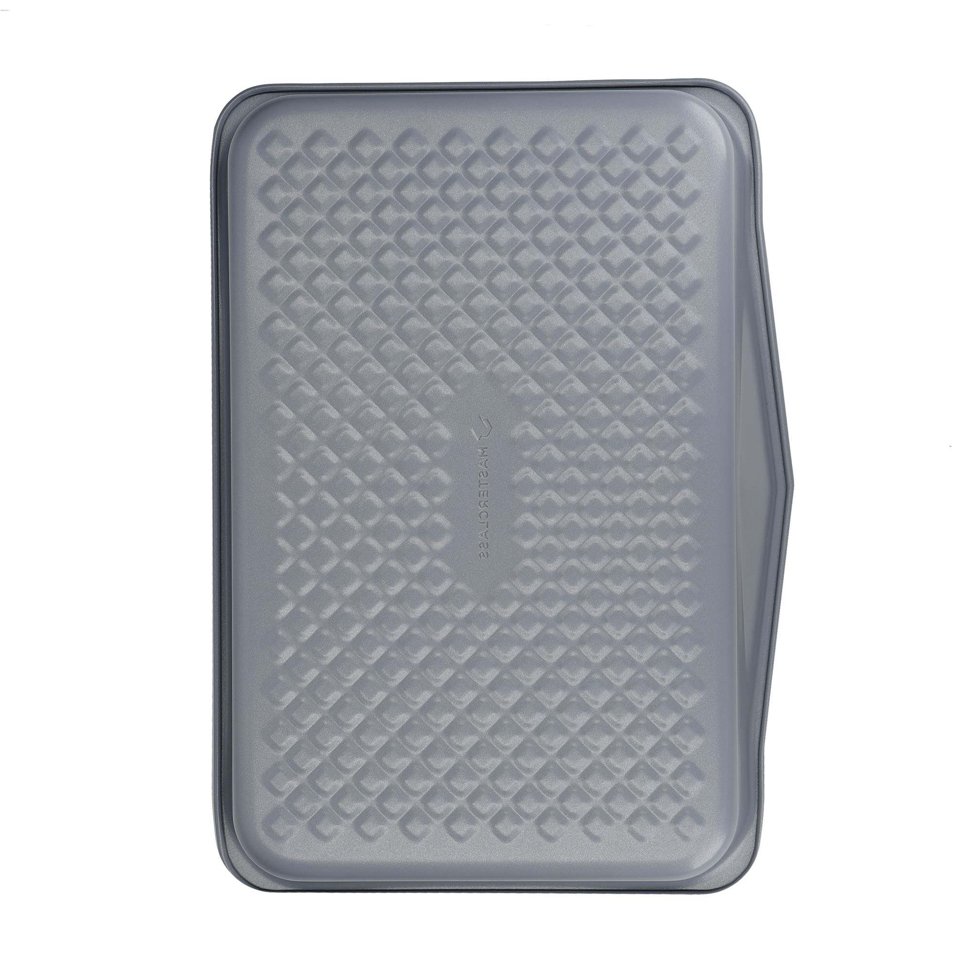 Premium Smart Ceramic Roasting Pans with Durable Non-Stick Coating - Carbon Steel Deep Roaster Trays with Lids - Stackable 2-Piece Set for Oven Baking, Turkey, Chicken, Vegetables - Perfect for Holidays & Family Dinners