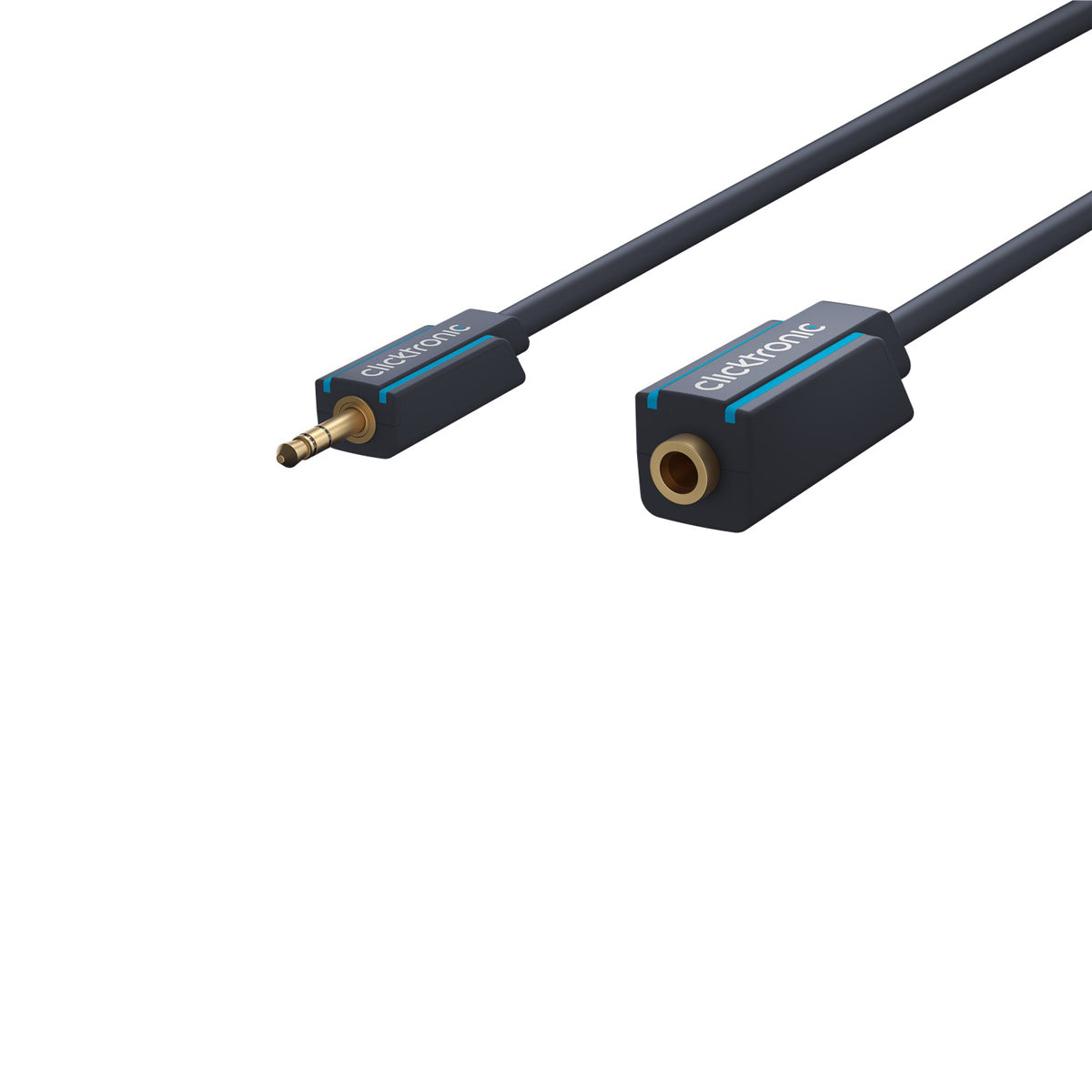 Clicktronic 3.5mm AUX Extension Cable 1.5m (5ft) - Male to Female Stereo Audio Auxiliary Cord for Headphones, Speakers, Car & Home Audio Systems