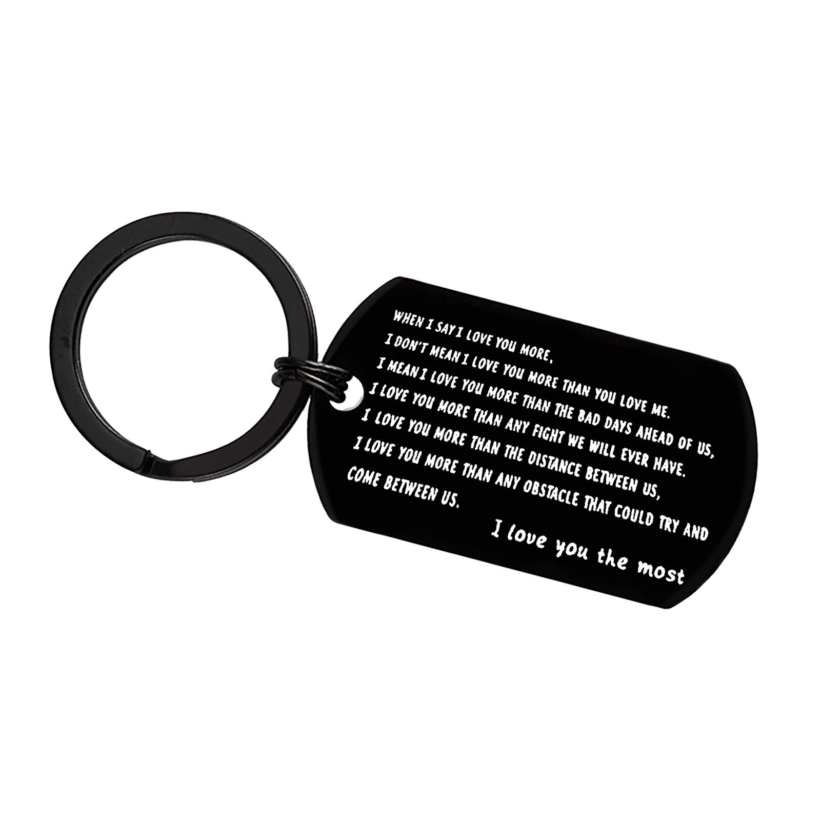 I Love You Keychain - Romantic Gift for Boyfriend, Husband, Wedding Anniversary, Christmas, Birthday & Valentine's Day - Perfect for Couples & Special Occasions