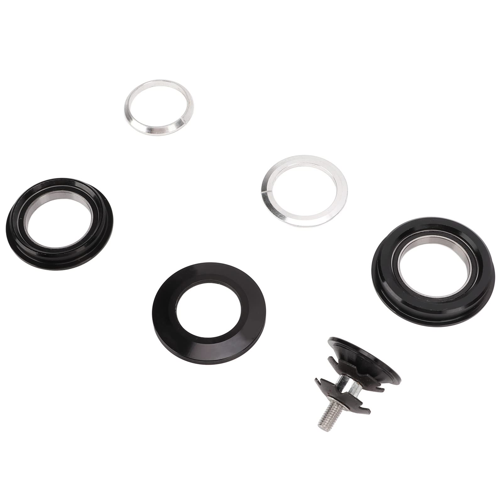 Shanrya Premium Aluminum Alloy CNC Road Bike Headset Bearing - 44/49.7mm Dustproof Anodized for Smooth Cycling | Perfect for Road Bikes, Mountain Bikes & Commuting