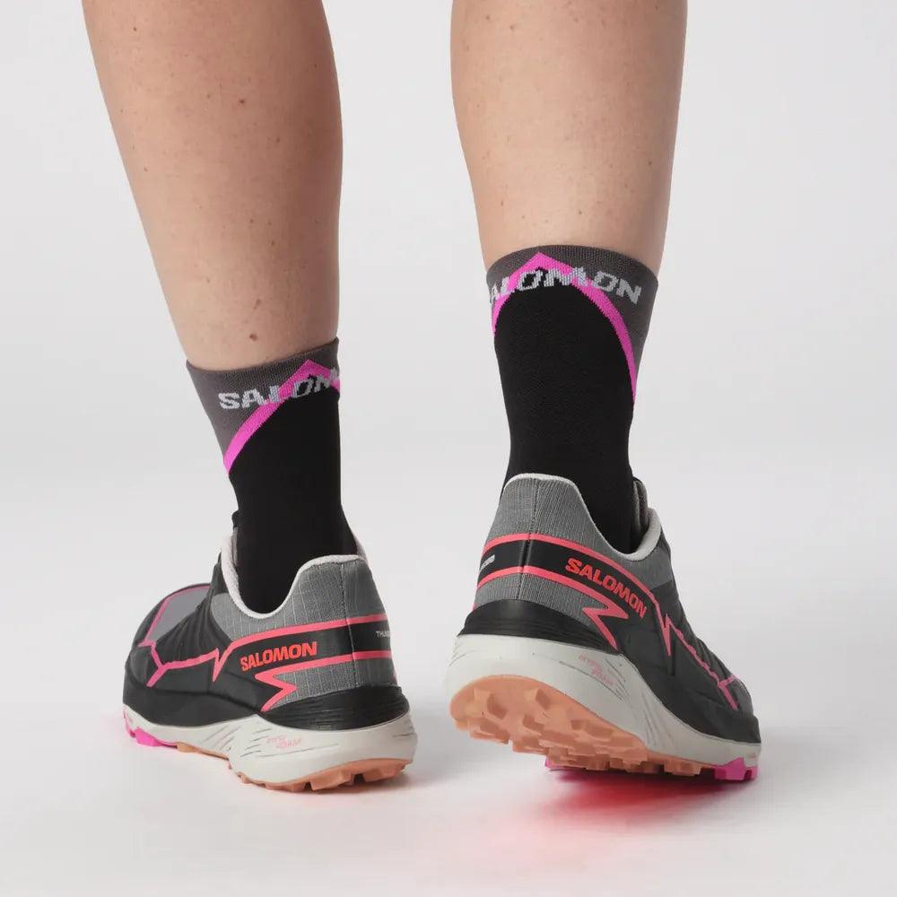 Salomon Women's Thundercross Trail Running Shoes - Lightweight Hiking Shoes for Women with Cushioned Support | Plum Kitten/Black/Pink G | Perfect for Trail Running, Hiking & Outdoor Adventures