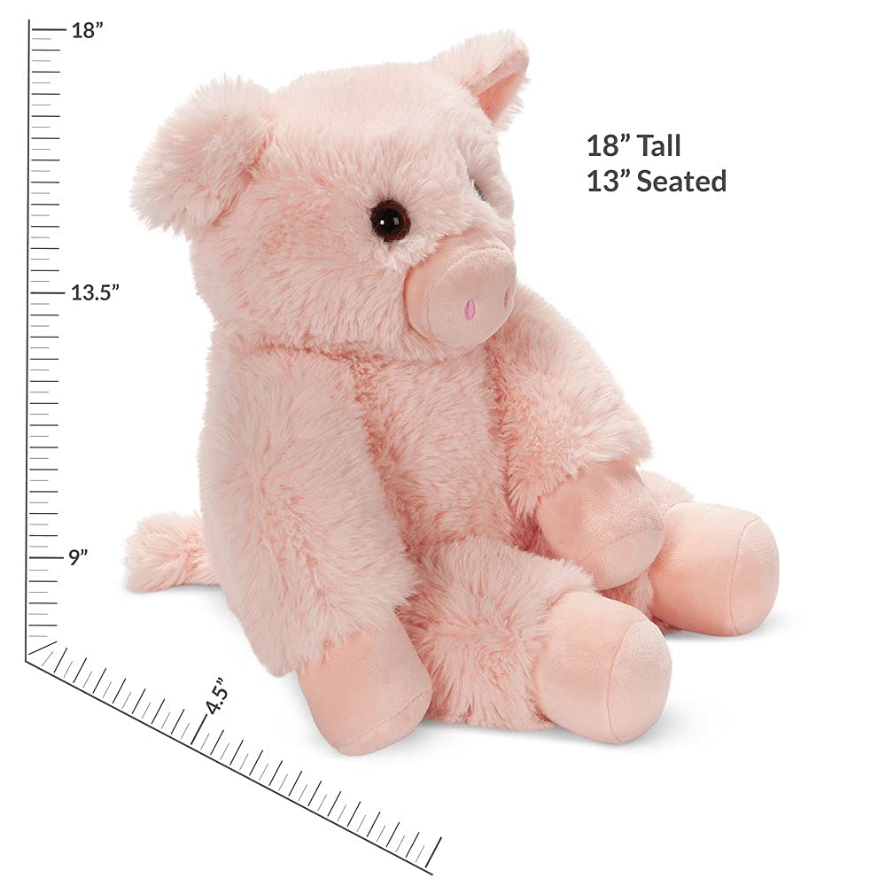 Vermont Teddy Bear 18 Inch Pink Pig Stuffed Animal - Ultra Soft Plush Toy for Kids, Gifts & Nursery Decor | Perfect for Birthdays, Valentine's Day & Cuddling