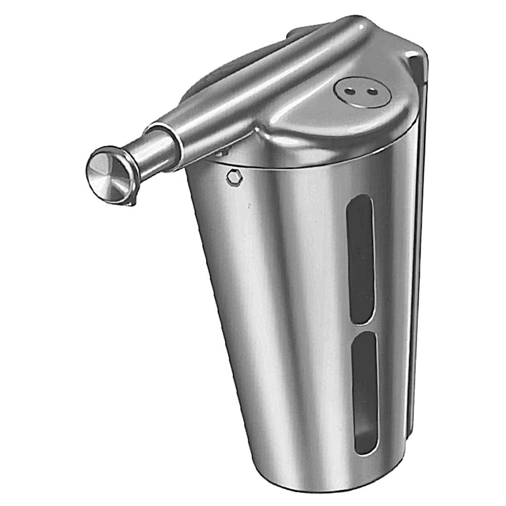 Bradley 657 0000 12 oz. Chrome Liquid Soap Dispenser - Surface Mounted for Bathroom, Kitchen & Commercial Use