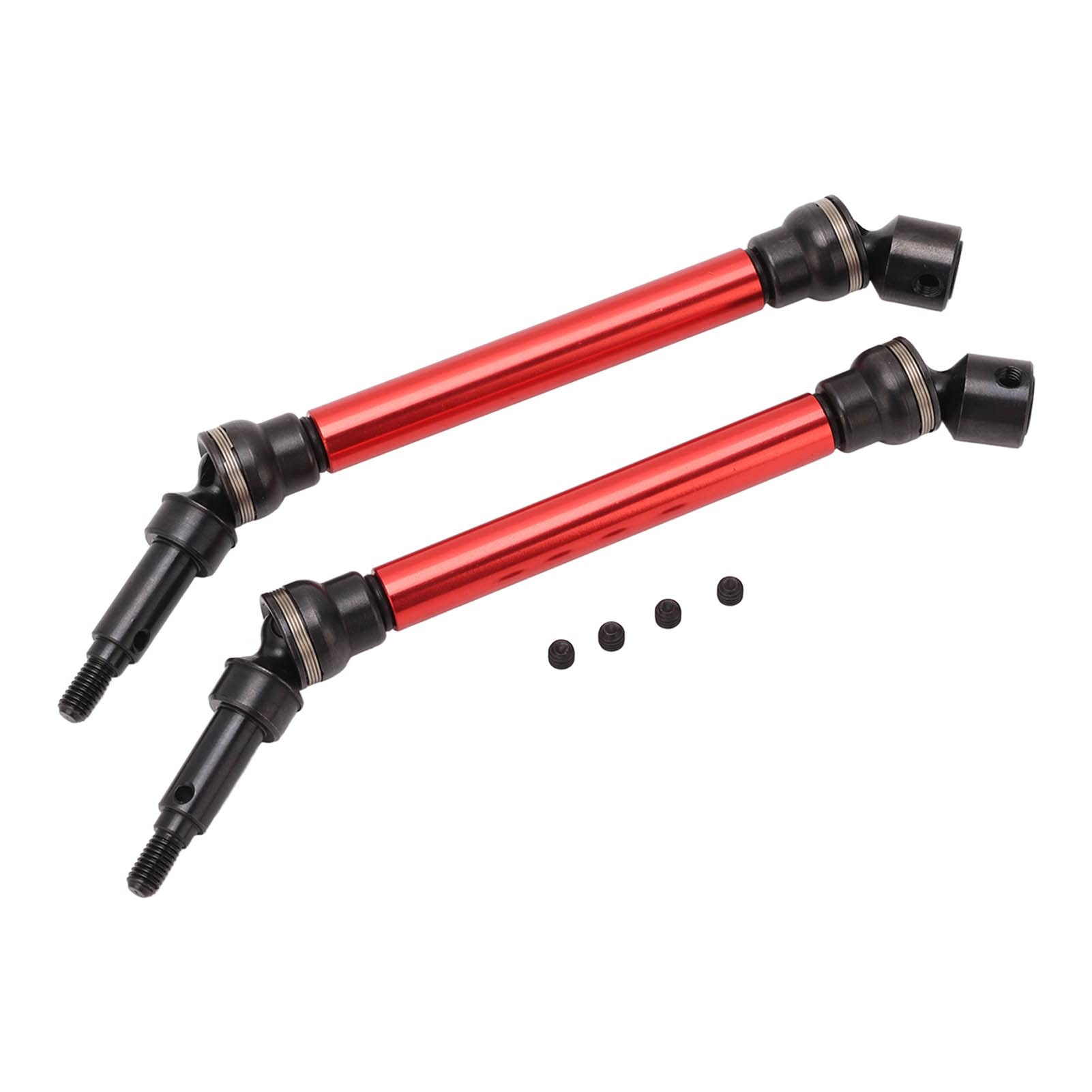 High-Performance RC Car Drive Shafts - Front & Rear CVD Upgrade Parts for Arrma 1/8 4S Vehicles (Red) | Durable Replacement for Off-Road Bashing & Racing Scenes